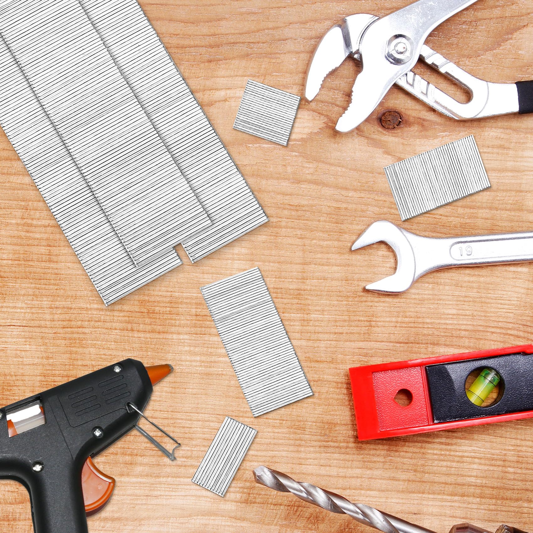 1 Inch F25 Galvanized Brad Nails - 18 Gauge 5000PCS for Pneumatic Nailers & Woodworking Projects