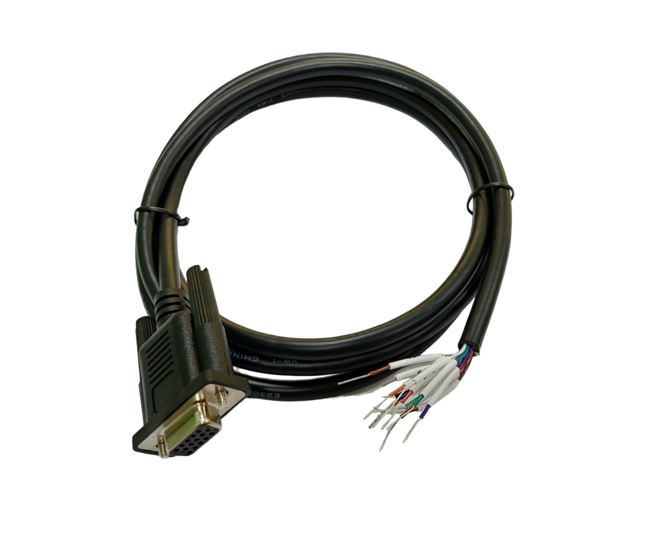 High Density 15 Pin RS232 Serial Cable Female to Female - 3/5/10/25 Feet Length Options - Durable DB15 Connector for Industrial Equipment, POS Systems & Data Transfer