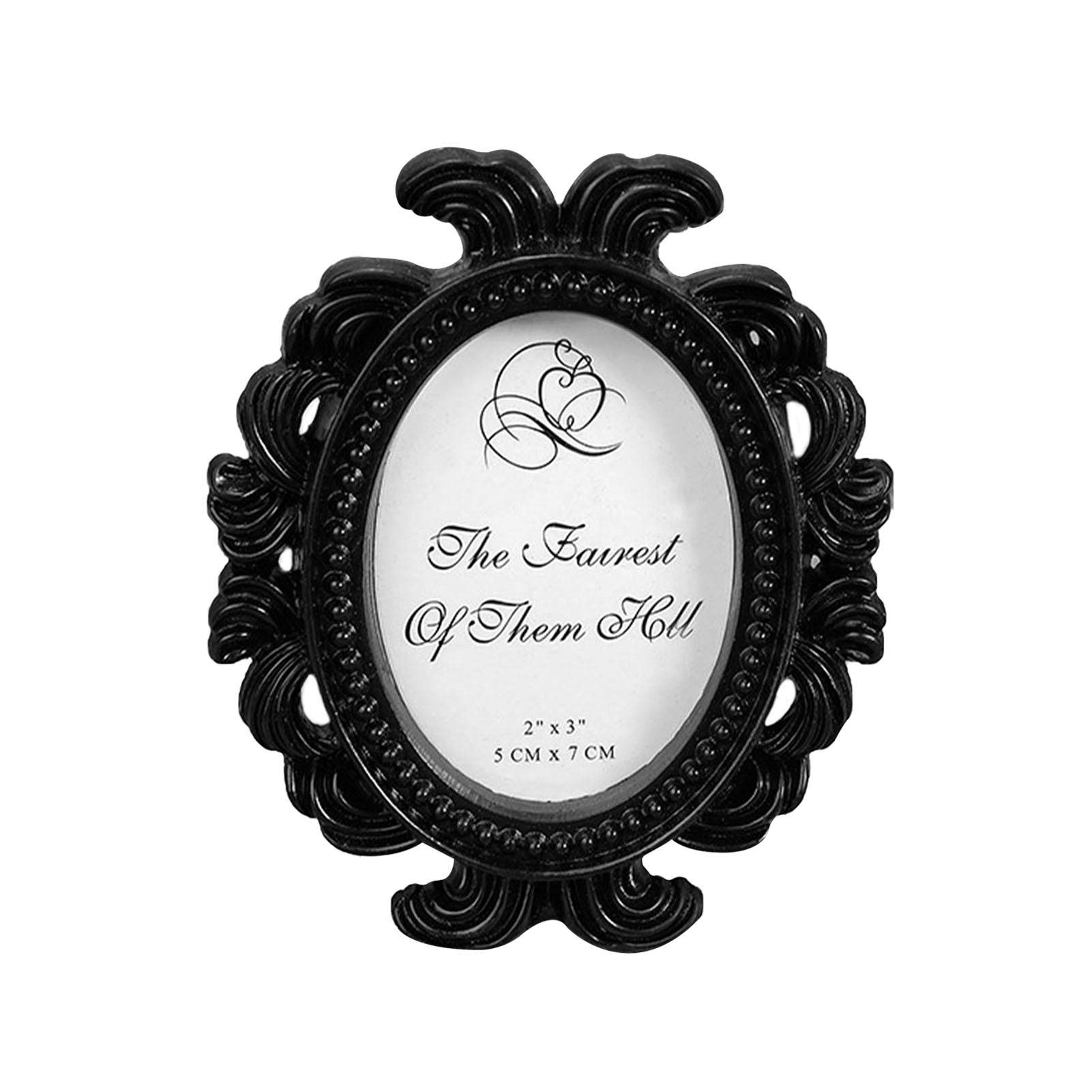 Vintage Oval Picture Frame - Antique Tabletop & Wall Mount Photo Frame for Home Decor - Perfect for Displaying Family Photos, Wedding Pictures & Vintage Art in Living Room, Bedroom or Office