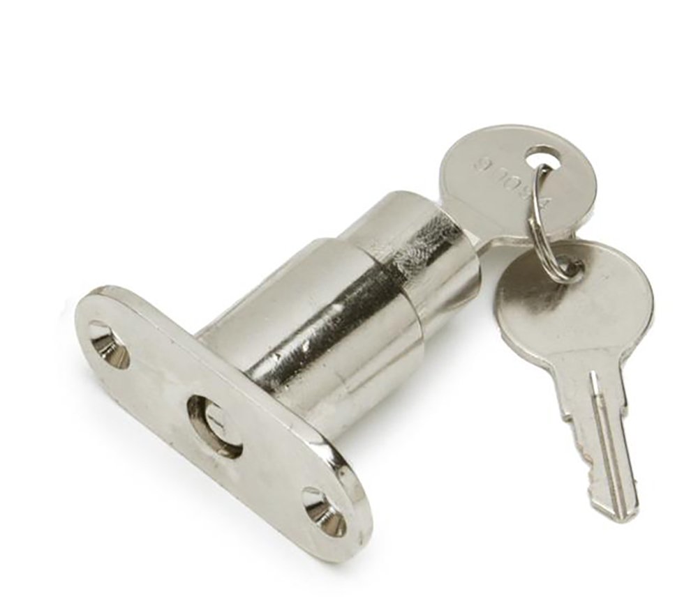 Tornado Foosball Table Cabinet Push Lock with Key - Secure Your Game Room Equipment for Professional and Home Use