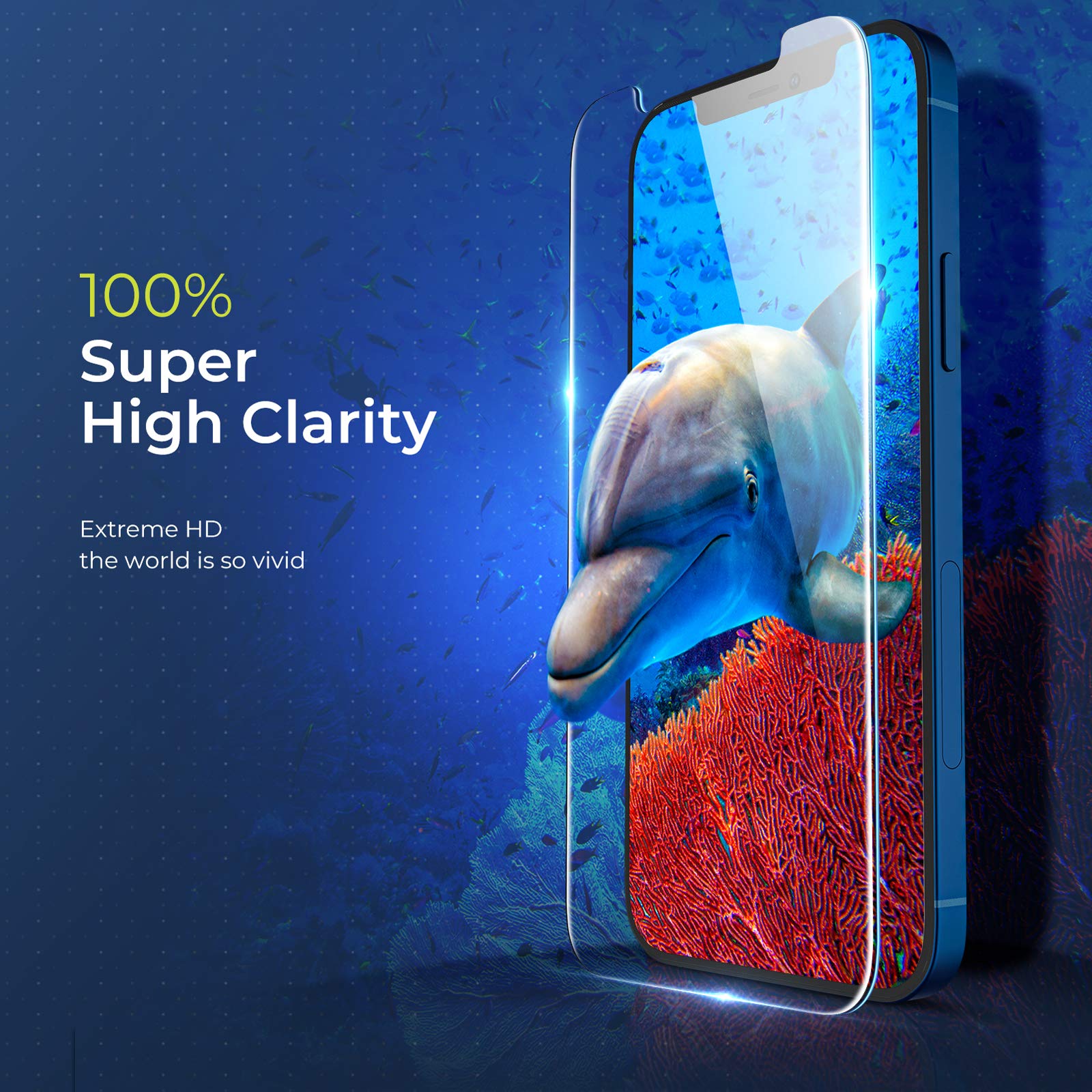 ORIbox 3-Pack Tempered Glass Screen Protector for iPhone 13 Pro - HD Clear Anti-Scratch Protection with 2 Camera Lens Protectors - Perfect for Daily Use, Work, and Outdoor Activities