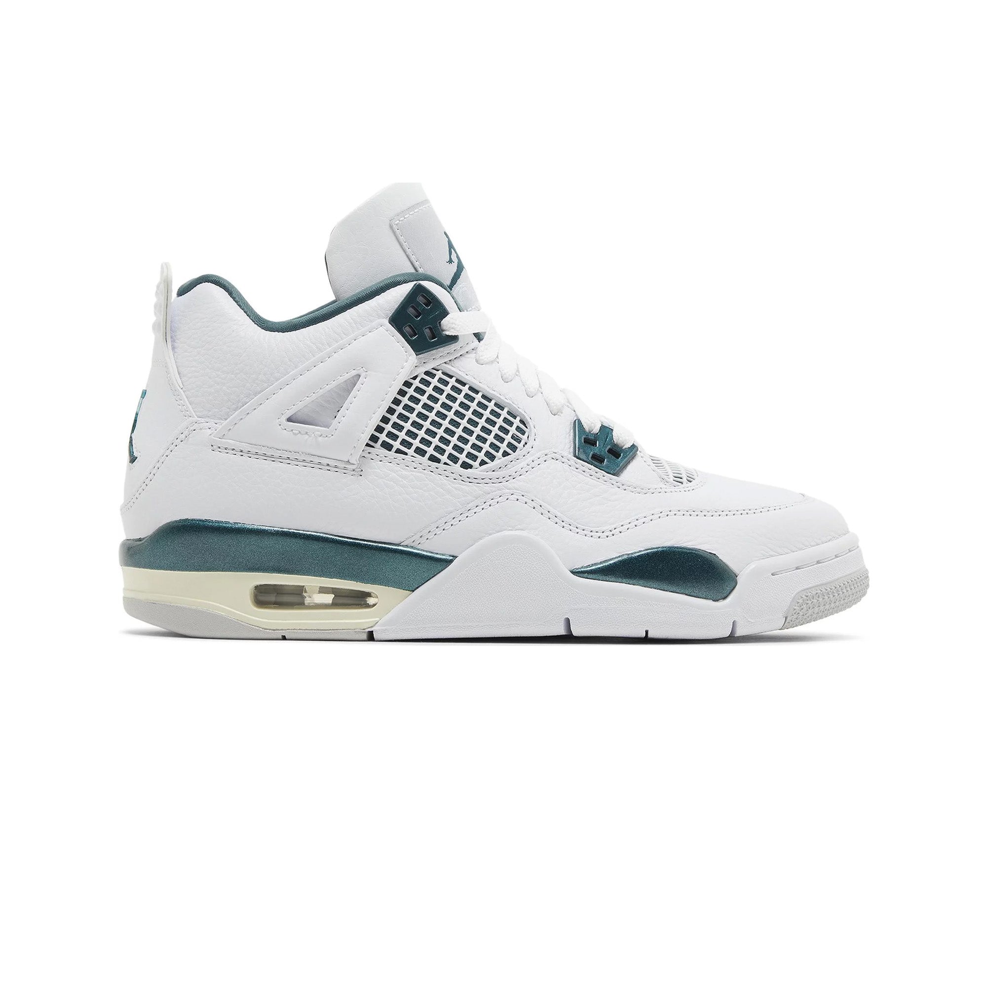Air Jordan 4 Retro 'Oxidized Green' GS Sneakers (2024) - Basketball Shoes for Women & Girls - Perfect for Streetwear & Casual Fashion