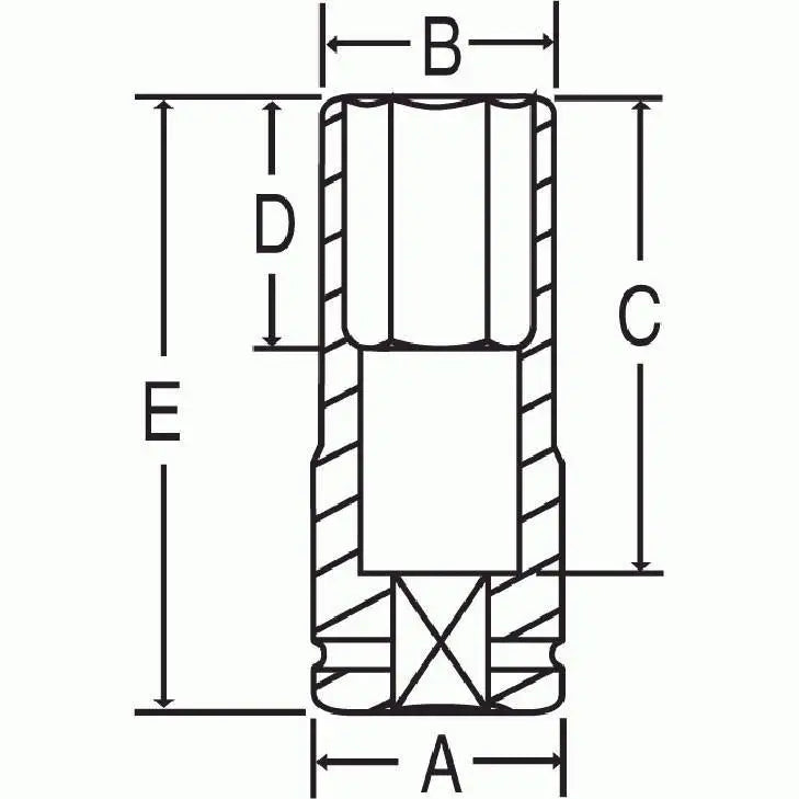 GP 1 Drive Extra Deep Thin Wall Socket Set - Professional Grade Impact Sockets for Automotive & Industrial Use - Perfect for Tight Spaces & Heavy Duty Applications