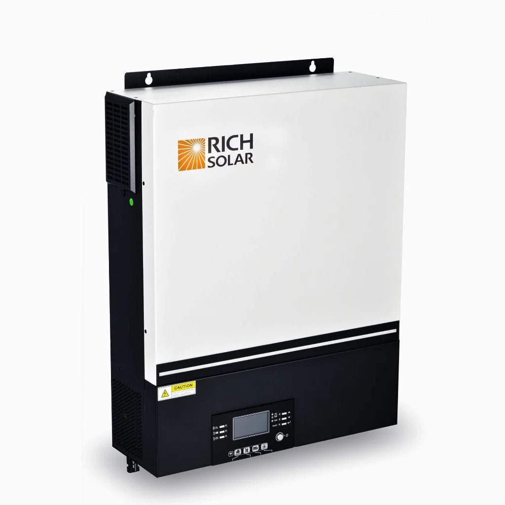 Rich Solar 6500 Watt (6.5KW) 48V Off-Grid Hybrid Solar Inverter for Home, RV & Cabin - Pure Sine Wave Power Converter with MPPT Charger | Backup Energy Solution for Power Outages & Off-Grid Living