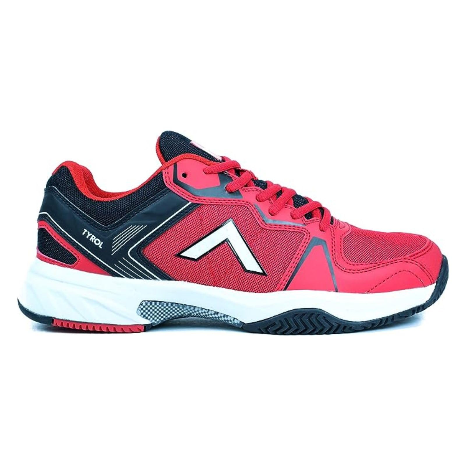 Men's Rally Series Pickleball Shoes - Breathable Court Sneakers for Pickleball & Tennis (Size 10, Red/Black) | Perfect for Indoor & Outdoor Court Sports