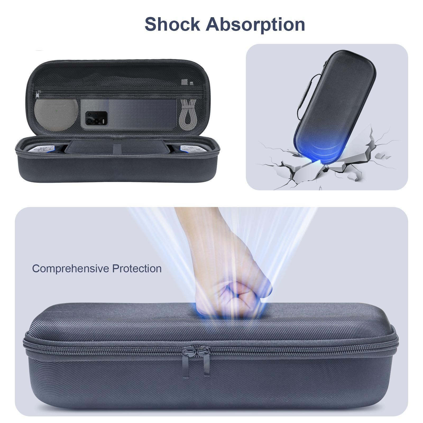 Premium Protective Case for Sony PlayStation PS5 Portal - Portable Travel Storage Bag for Gaming Headset & Accessories - Ideal for Travel, Commuting & Gaming On-The-Go