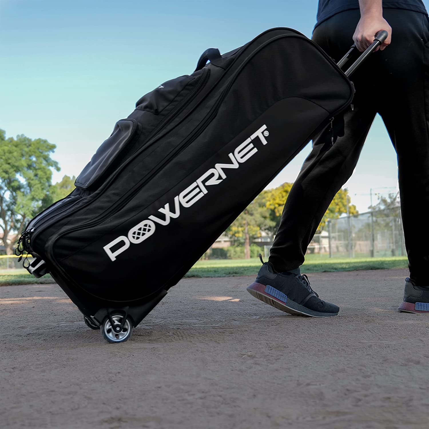 PowerNet Optimus Catcher's Bag - Professional Baseball & Softball Equipment for Players & Coaches - Perfect for Training, Games & Team Practices