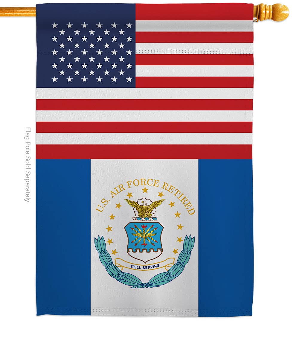 Americana Home & Garden US Air Force House Flag 28x40 Inch - Double Sided Military Banner for Yard, Garden & Patriotic Decor - Perfect for Veterans Day, Memorial Day & Military Appreciation Gifts