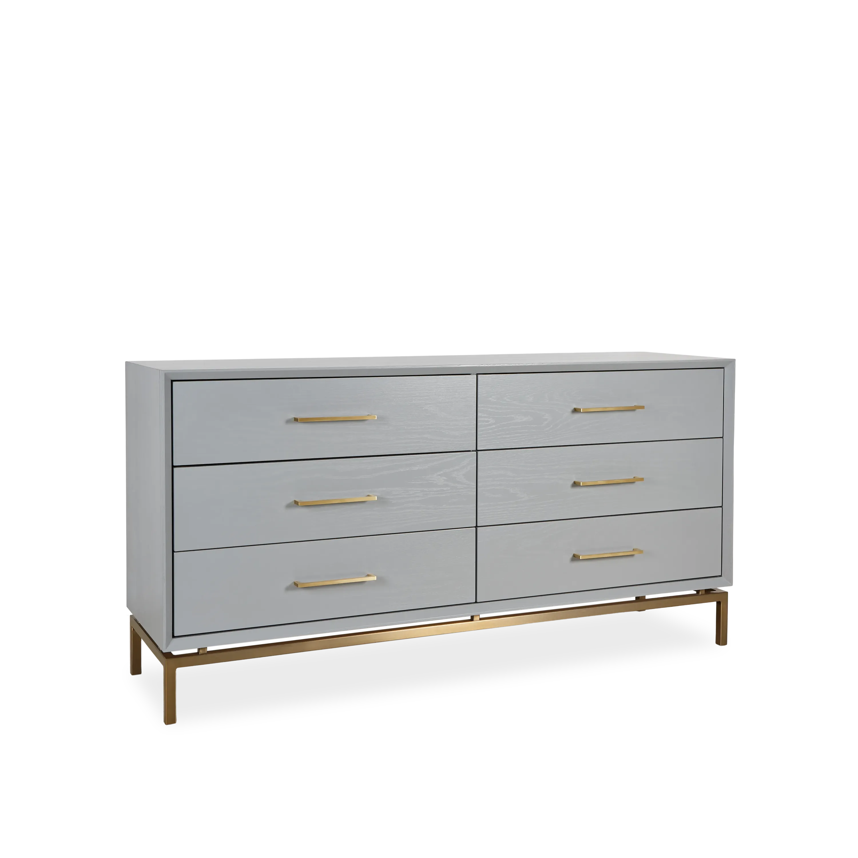 Modern Metro Dresser with 6 Drawers - Stylish Wooden Chest for Bedroom & Living Room Storage - Perfect for Organizing Clothes, Accessories, and Home Decor