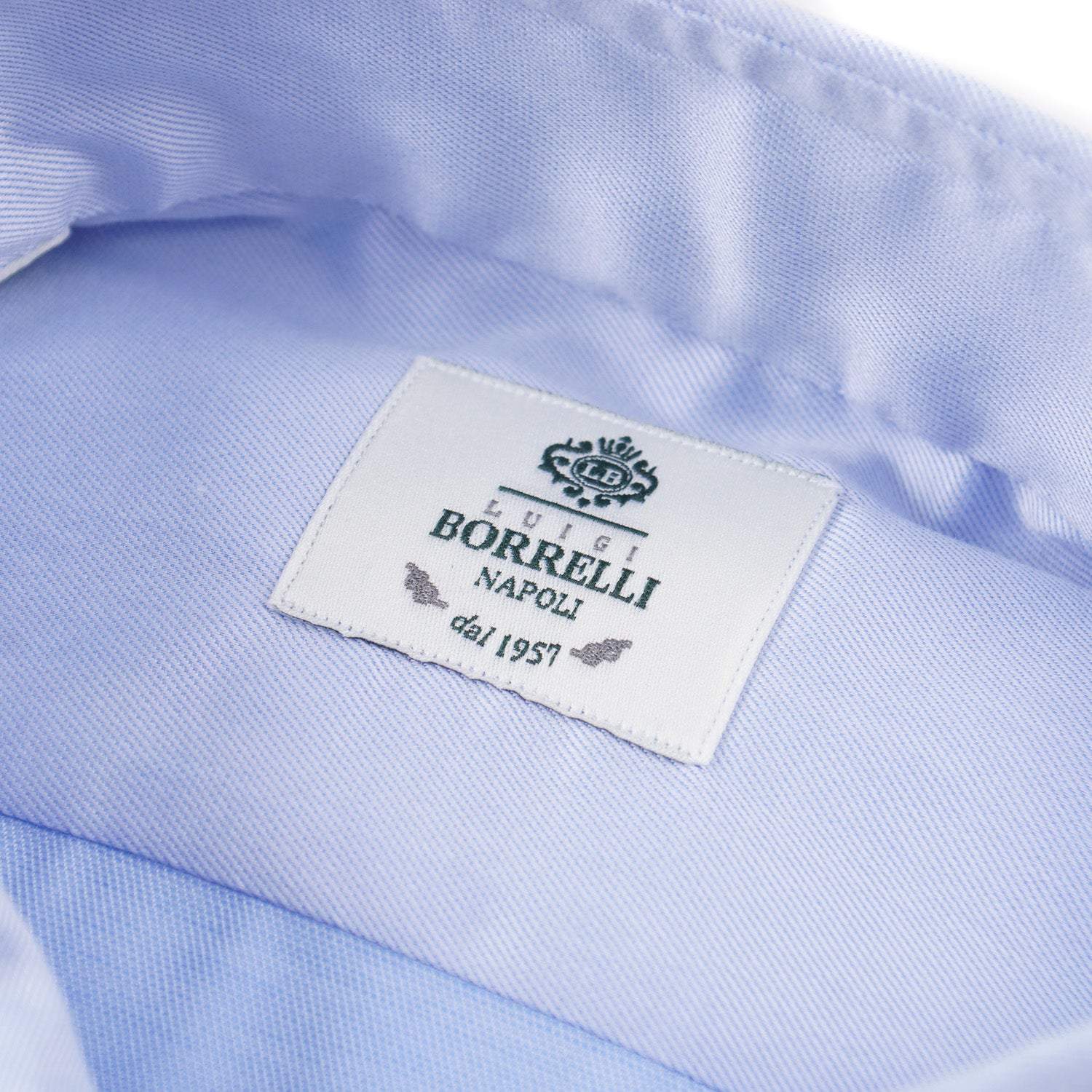 Luigi Borrelli Slim Fit Cotton Dress Shirt for Men | Premium Italian Formal Shirt | Business & Office Wear | Wedding & Special Occasions