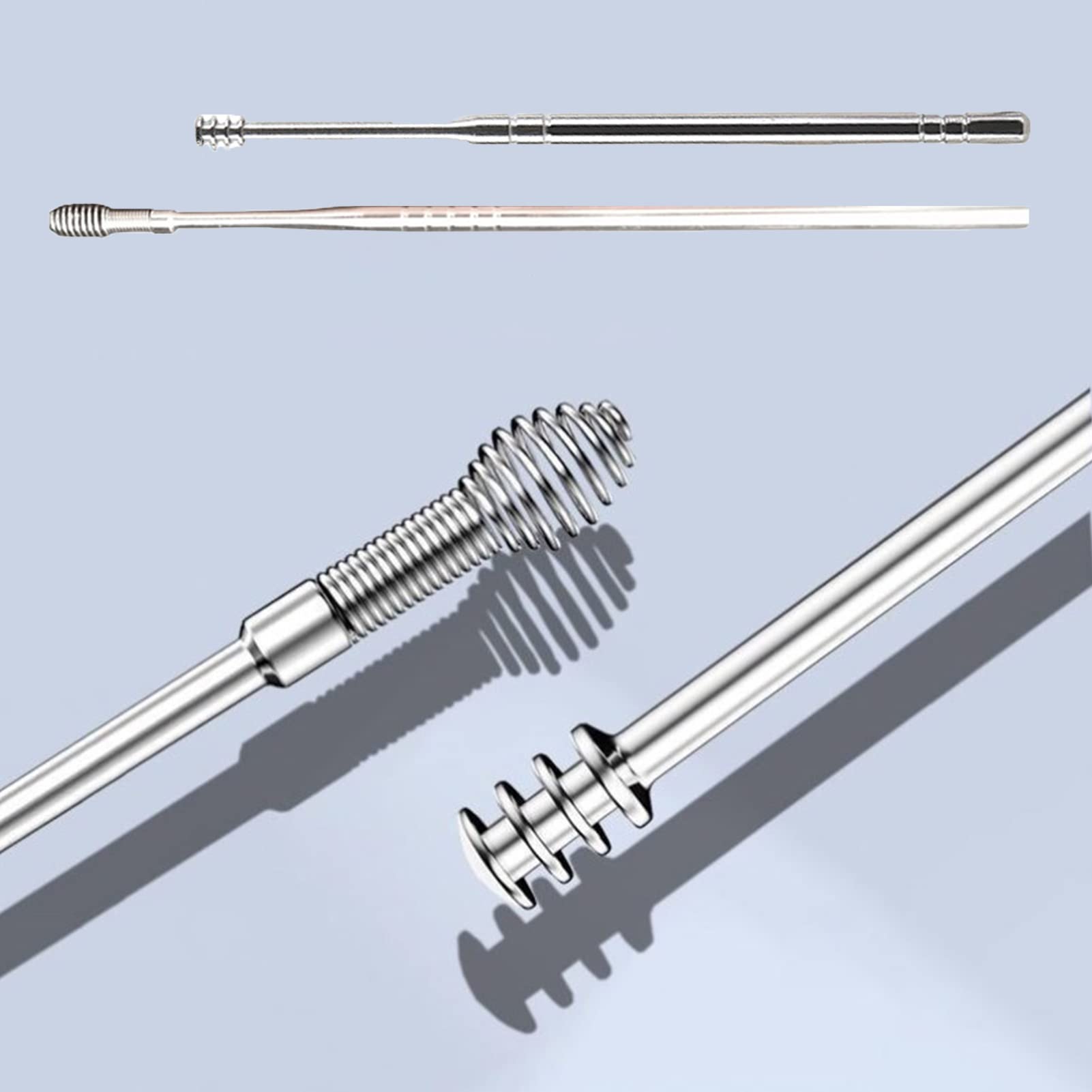 Bluelanss Ear Wax Removal Kit - Spiral Ear Cleaner & Ear Pick Tool for Safe Home Ear Cleaning - Perfect for Kids & Adults with Sensitive Ears