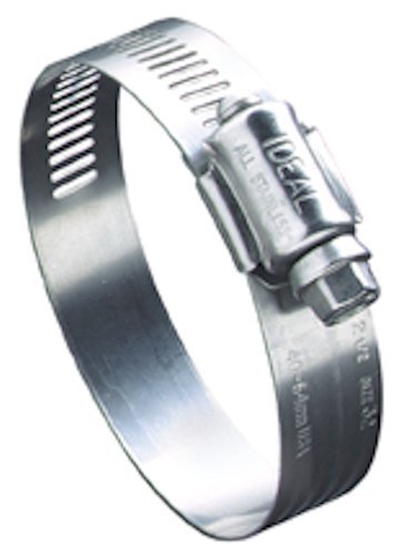 Stainless Steel 201/301 Worm Gear Hose Clamps - 68 Series, 52 SAE Size (Pack of 10) - Fits 2-3/4