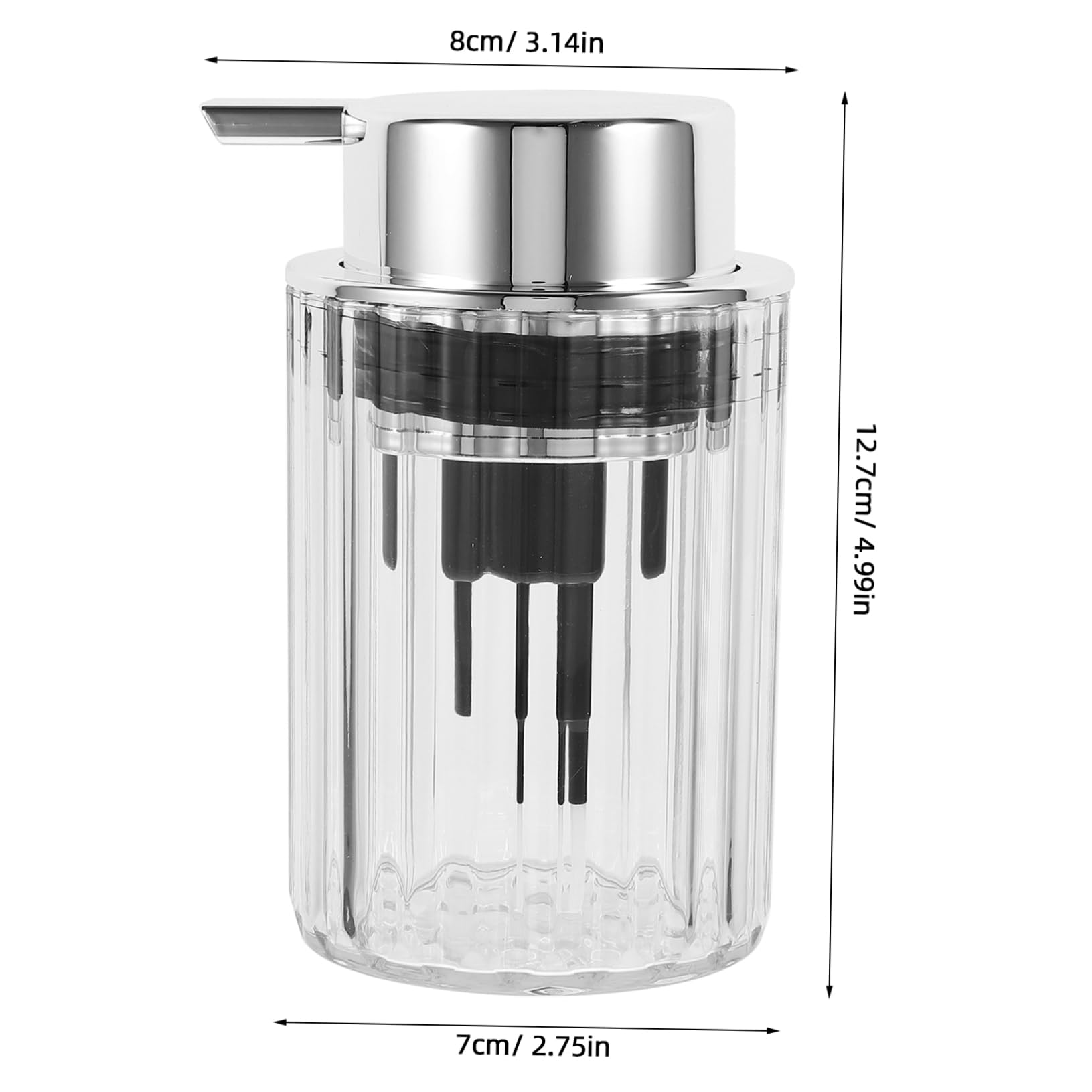 NOLITOY 300ml Foaming Pump Bottle - Portable Bubble Maker Dispenser for Face Wash & Hand Soap - Stylish Transparent Design - Perfect for Bathroom, Kitchen & Travel Essentials