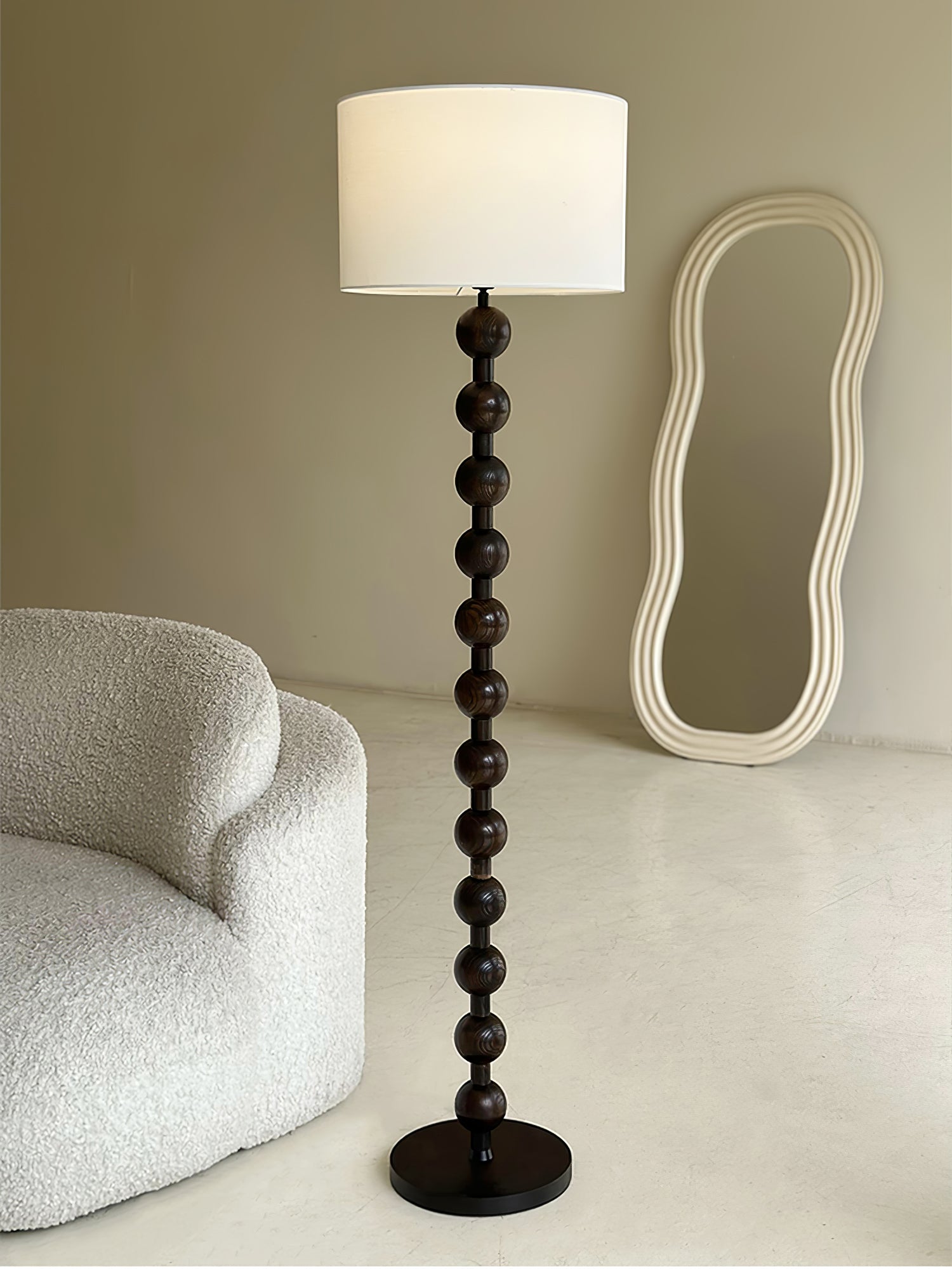 Hugo Barbell Floor Lamp - Modern Industrial Style Adjustable Standing Light for Living Room, Bedroom, or Office - Perfect for Reading, Working, and Ambient Lighting
