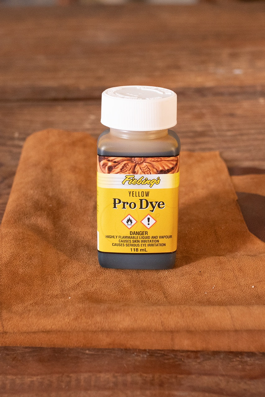 Fiebing's Oil Dye - 4 oz (118 ml) Leather Dye in Yellow - Perfect for Leather Crafting, Shoe Repair & DIY Projects