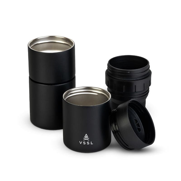 Premium VSSL Java Nest Pour Over Coffee Kit - Portable Drip Brewer for Camping, Travel & Home Brewing