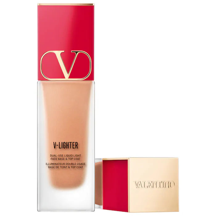 Valentino V Lighter Illuminating Primer with Hyaluronic Acid - Hydrating Makeup Base for Flawless Glow (Day & Night Wear)