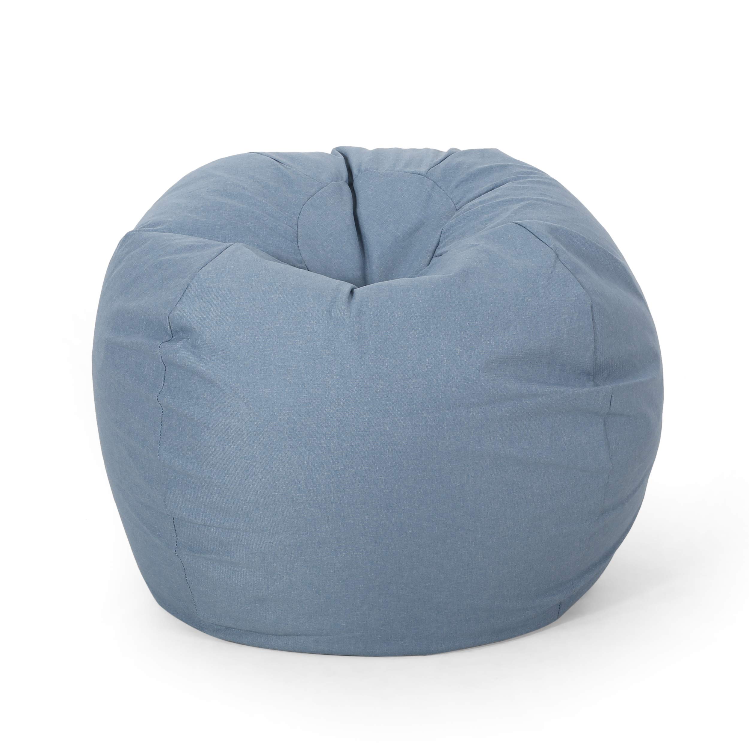 Christopher Knight Home Teal Bean Bag Chair - Ultra Soft & Comfortable for Kids, Teens & Adults - Perfect for Living Room, Bedroom, Dorm or Game Room
