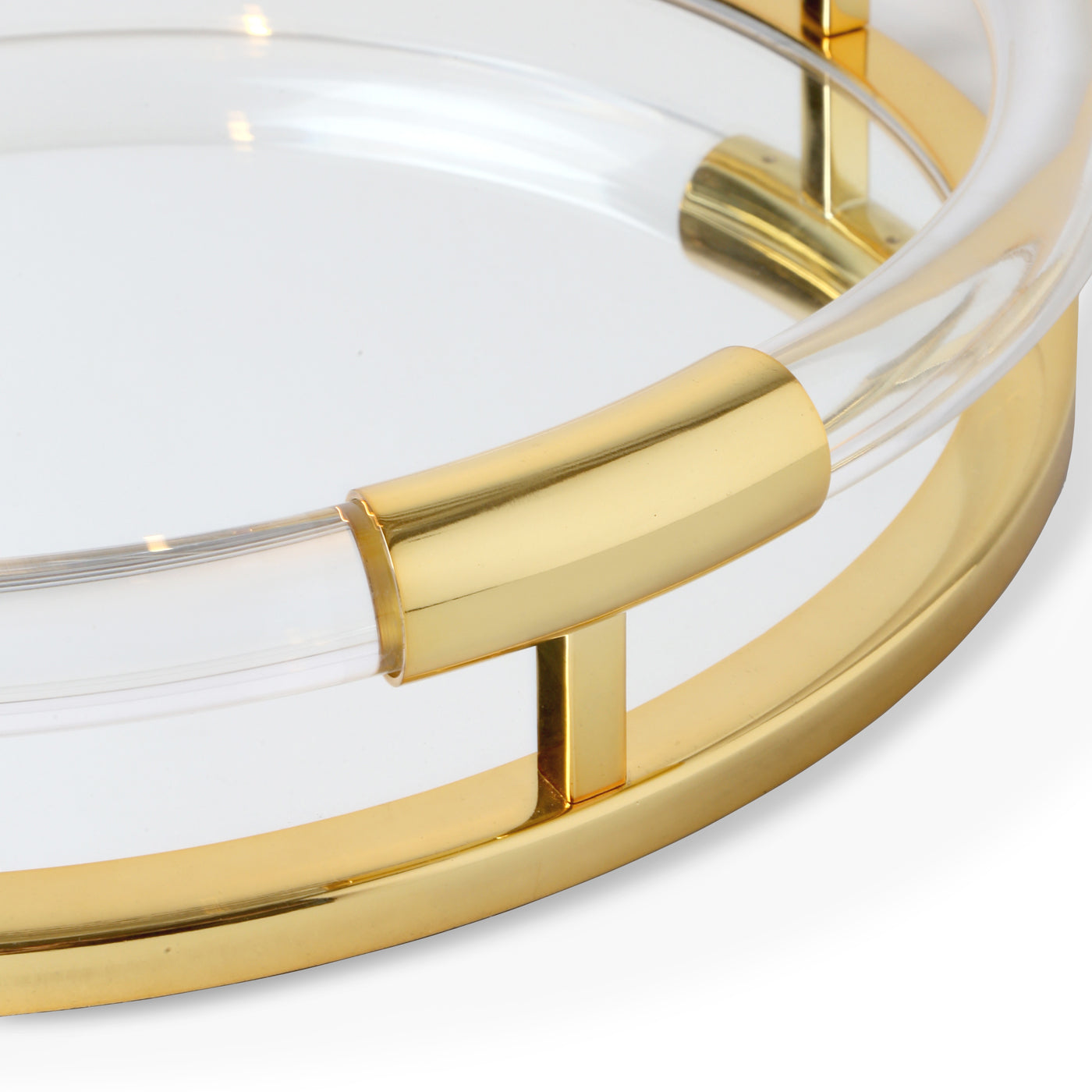 Jacques Round Serving Tray - Elegant Wooden Decorative Tray for Coffee Table, Dining, and Home Decor - Perfect for Entertaining, Breakfast in Bed, and Organizing Essentials