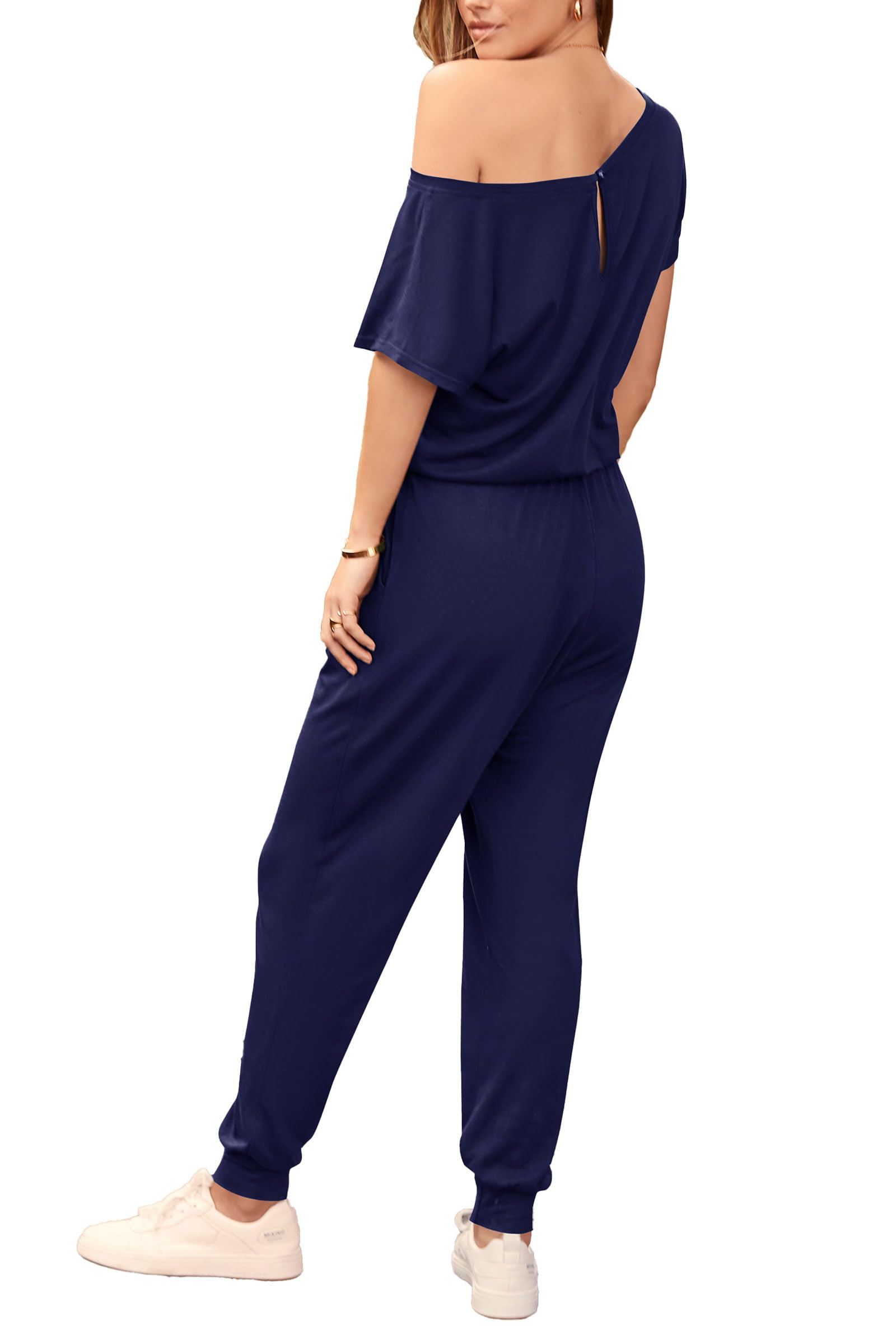 PRETTYGARDEN Women's Jumpsuits - 2025 Summer Off-Shoulder Romper Dress | Spring Vacation Outfit, Travel & Lounge Wear | Casual Chic Outfits for Beach, Party & Date Night