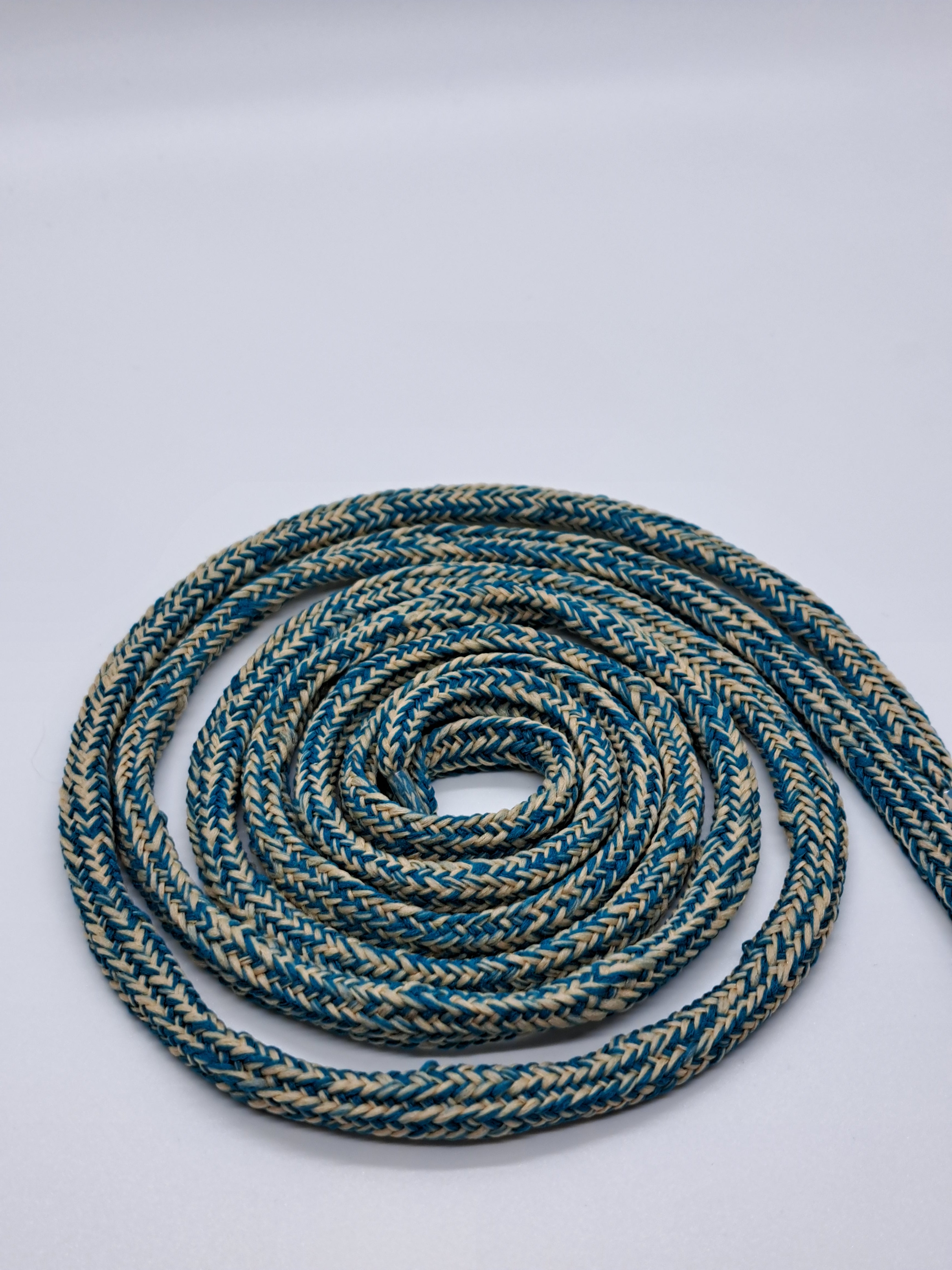 Hybrid Tweed Shoelaces - Teal and Tan Color Mix - Premium Cotton Laces for Sneakers, Boots & Dress Shoes - Perfect for Casual & Formal Wear