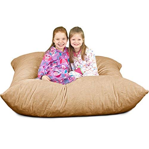 ULTIMATE SACK Oversized Bean Bag Chair - Super Soft Camel Fur Floor Pillow for Adults & Kids | Perfect for Living Room, Bedroom, Game Room & Dorm Lounge Furniture