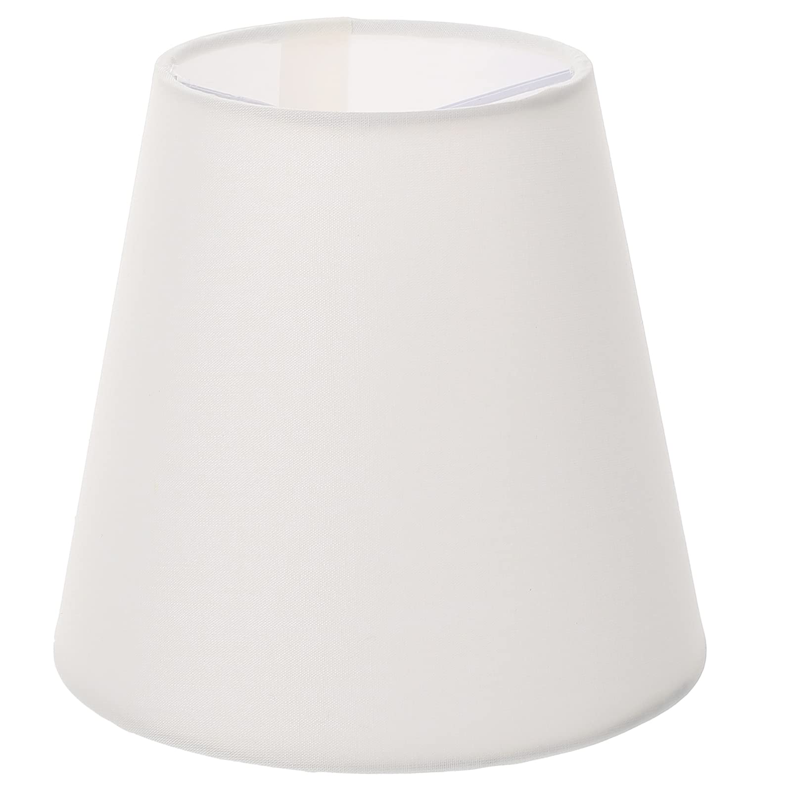 Minkissy Natural Beige 5.5x5x3.5 Inch Clip-On Barrel Lamp Shade - Handmade Fabric Cover for Table Lamps & Floor Lights - Perfect for Living Room, Bedroom, and Office Decor