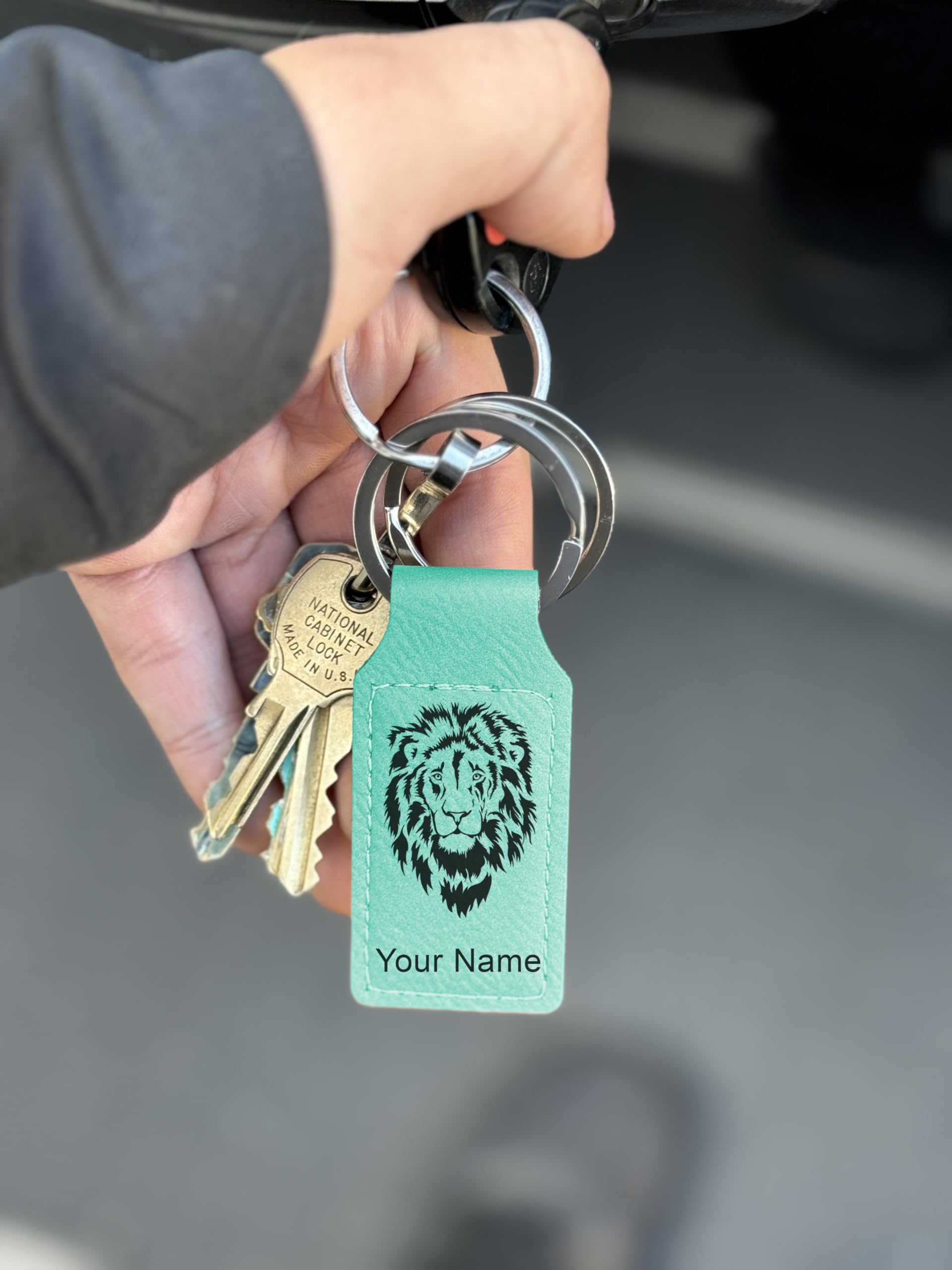 Custom Engraved LaserGram Rectangle Keychain - Tuna Fish Design - Perfect for Gifts, Promotions & Personal Use