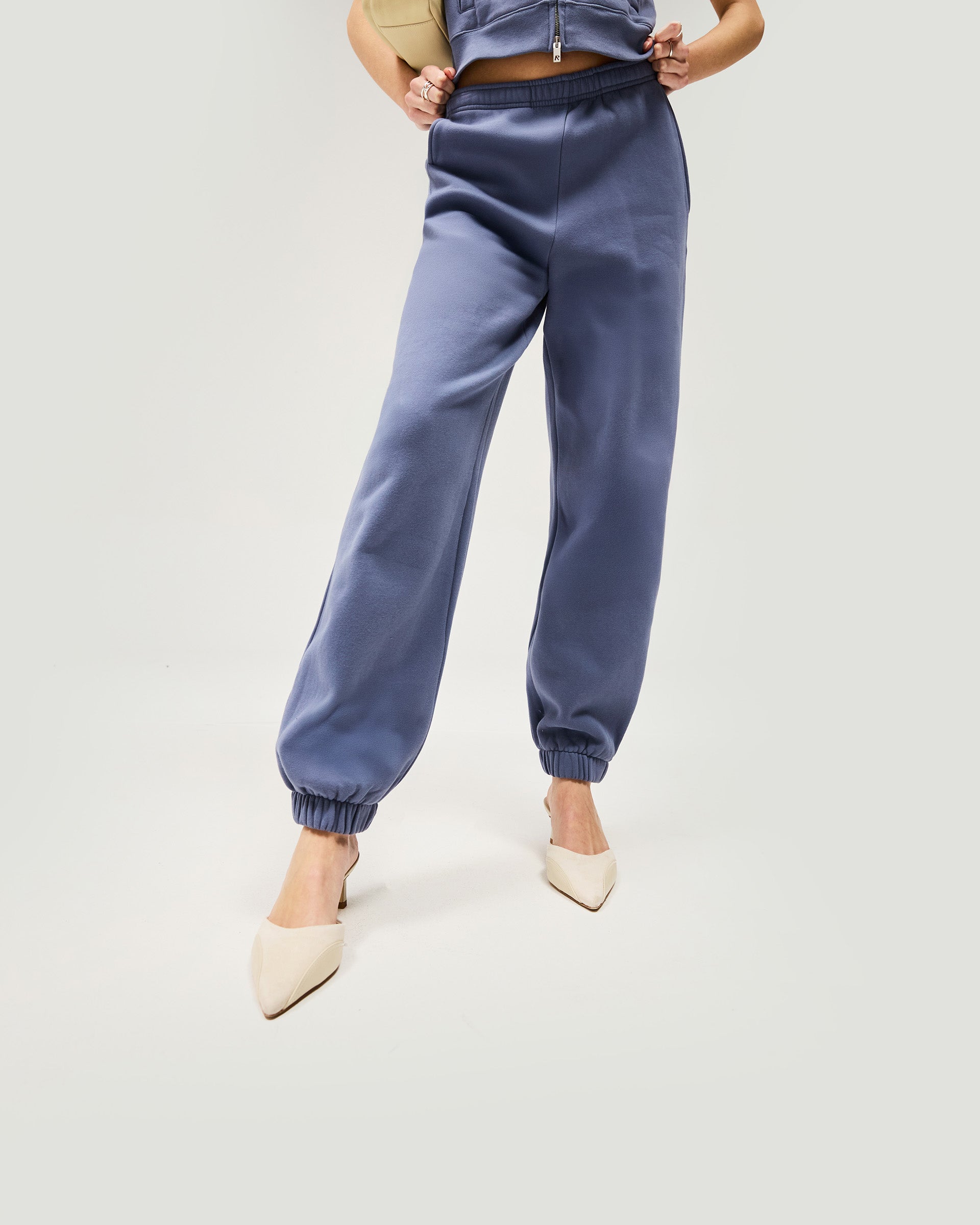 Owners Club Men's Track Pants - Steel Blue Athletic Joggers for Running, Gym & Casual Wear