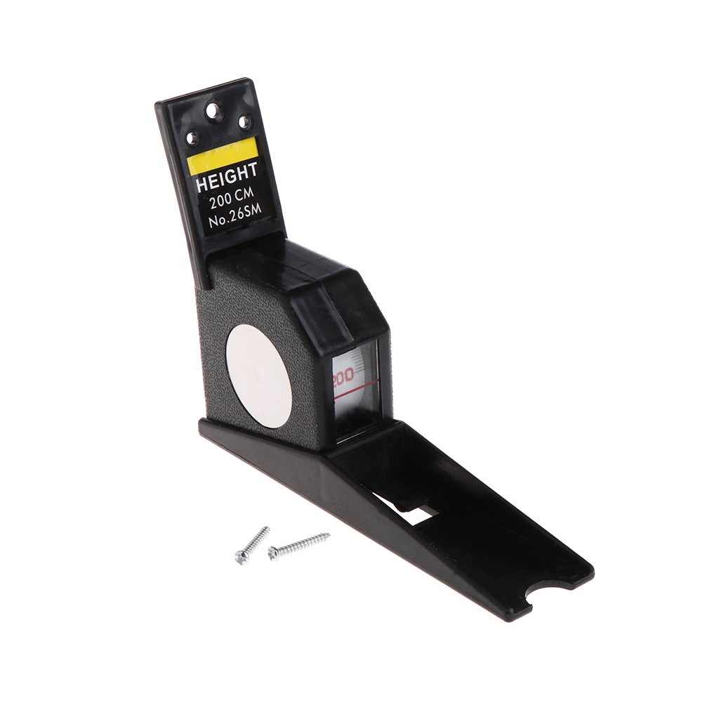 BOBEINI 200cm Wall Mounted Stadiometer - Black Height Measurement Ruler for Kids & Adults - Accurate cm Metric Growth Chart - Perfect for Home, Schools, and Clinics