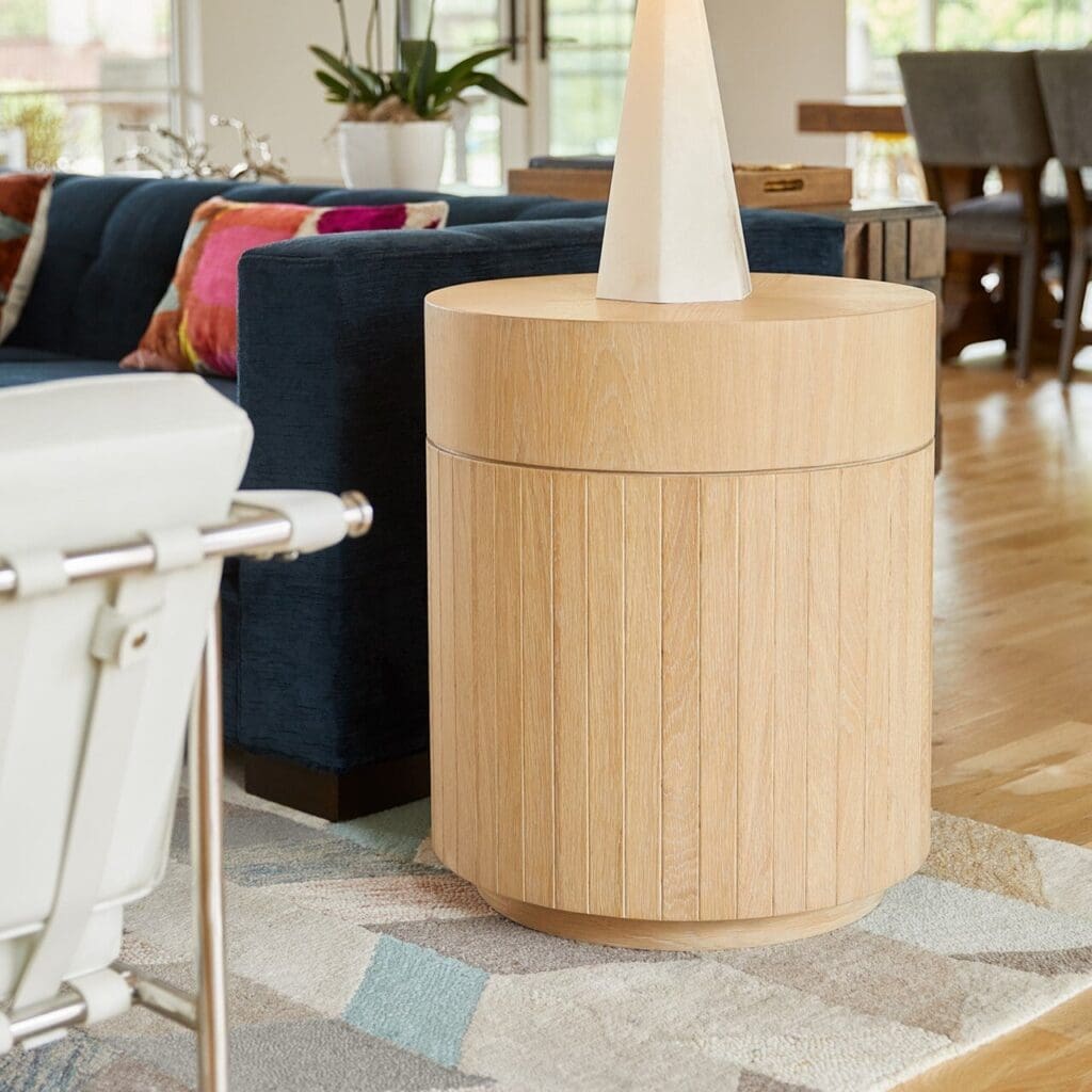 Cyan Design 11575 Lamu Side Table - Natural Wood Accent Table for Living Room, Bedroom, or Patio Decor