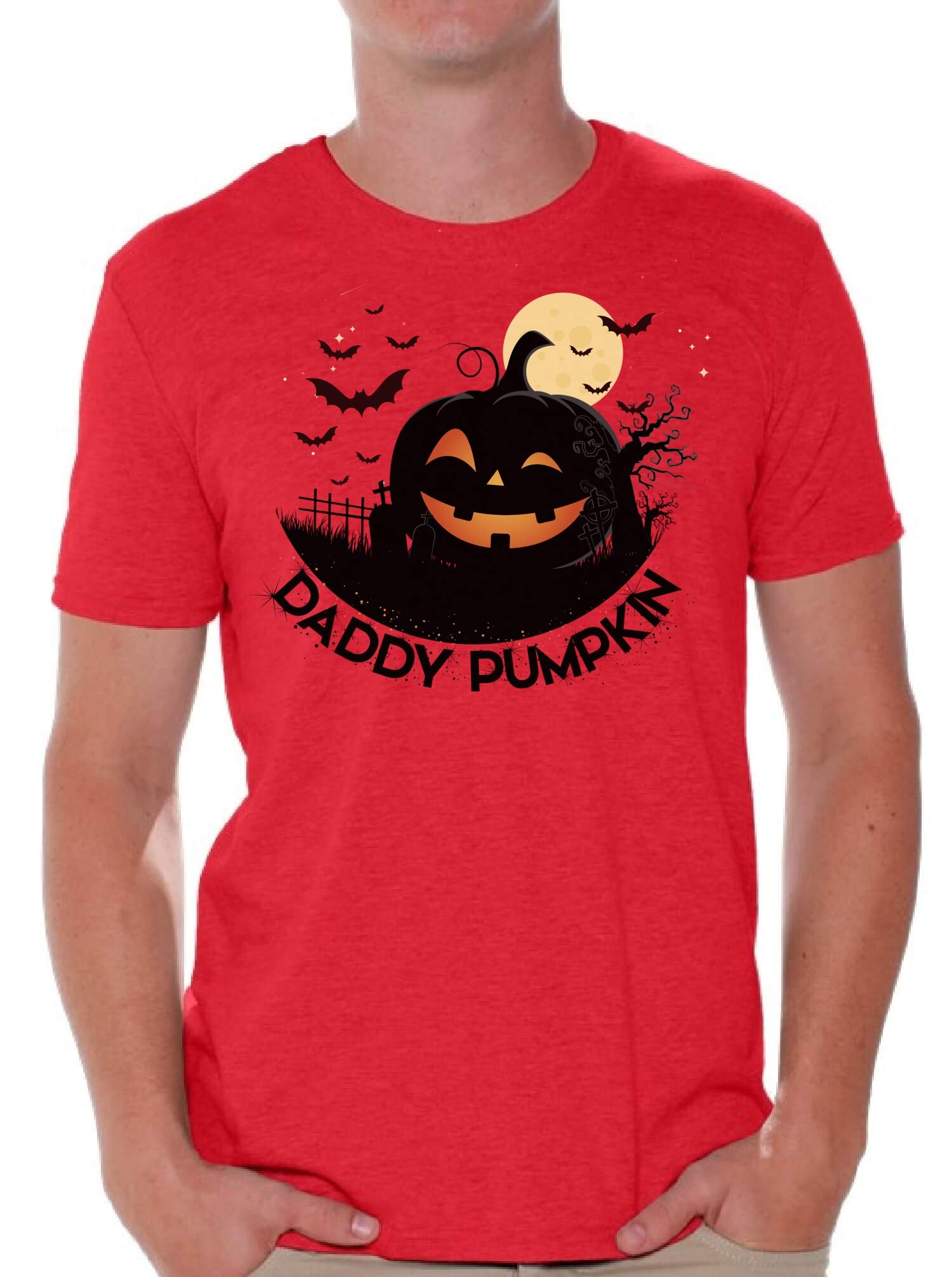 Halloween T-Shirt for Men - Funny Daddy Pumpkin Design | Comfortable Cotton Shirt for Halloween Parties & Costume Events