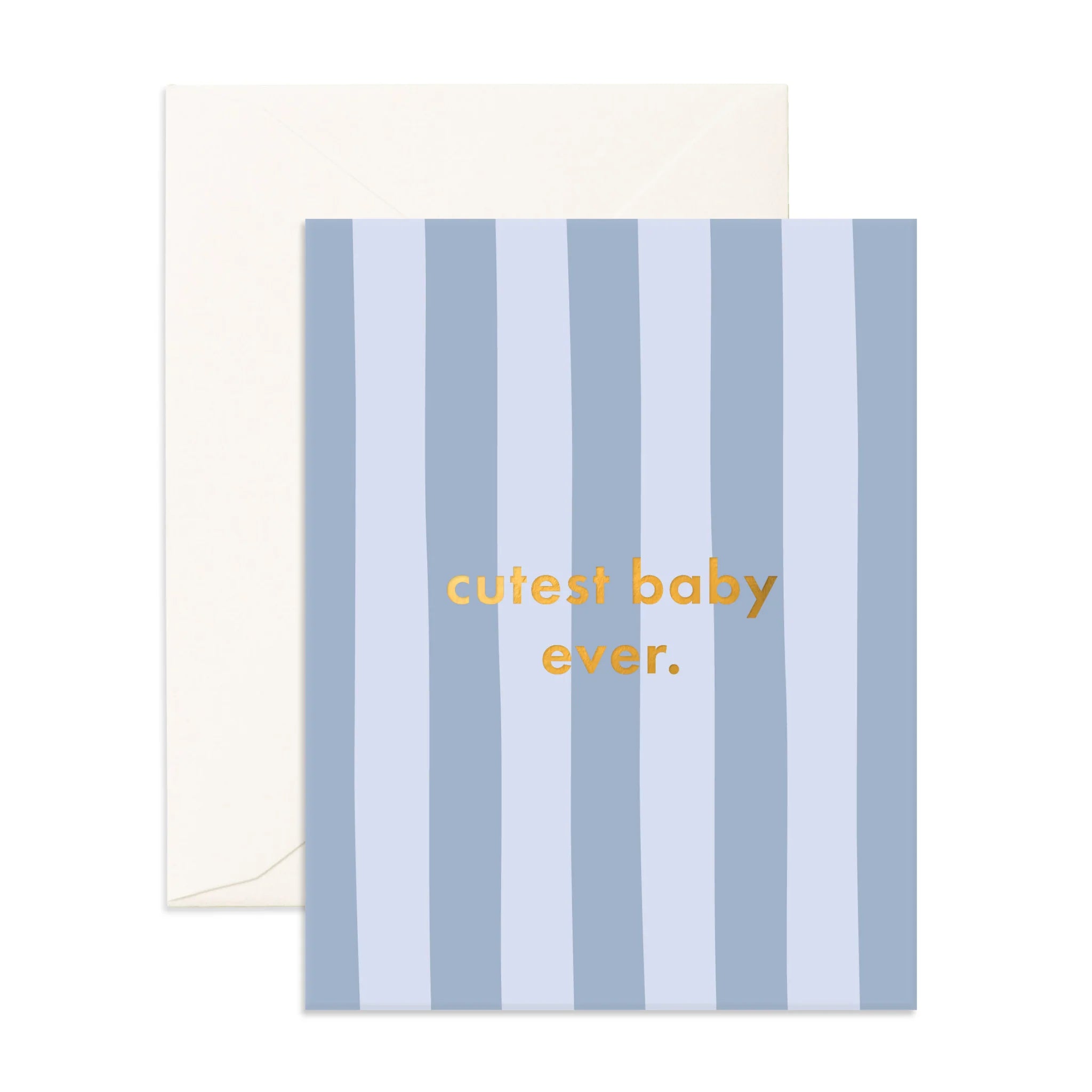 Adorable Cloud Stripe Baby Greeting Card - Perfect for Newborn Announcements, Baby Showers & First Birthdays