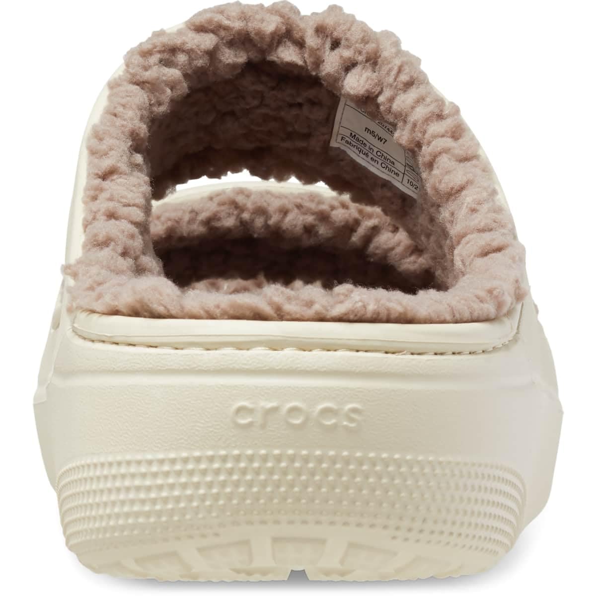 Crocs Unisex-Adult Classic Cozzzy Platform Sandals | Fuzzy Comfort Slides for Men & Women | Perfect for Indoor Lounging, Spa Days & Cozy Home Wear