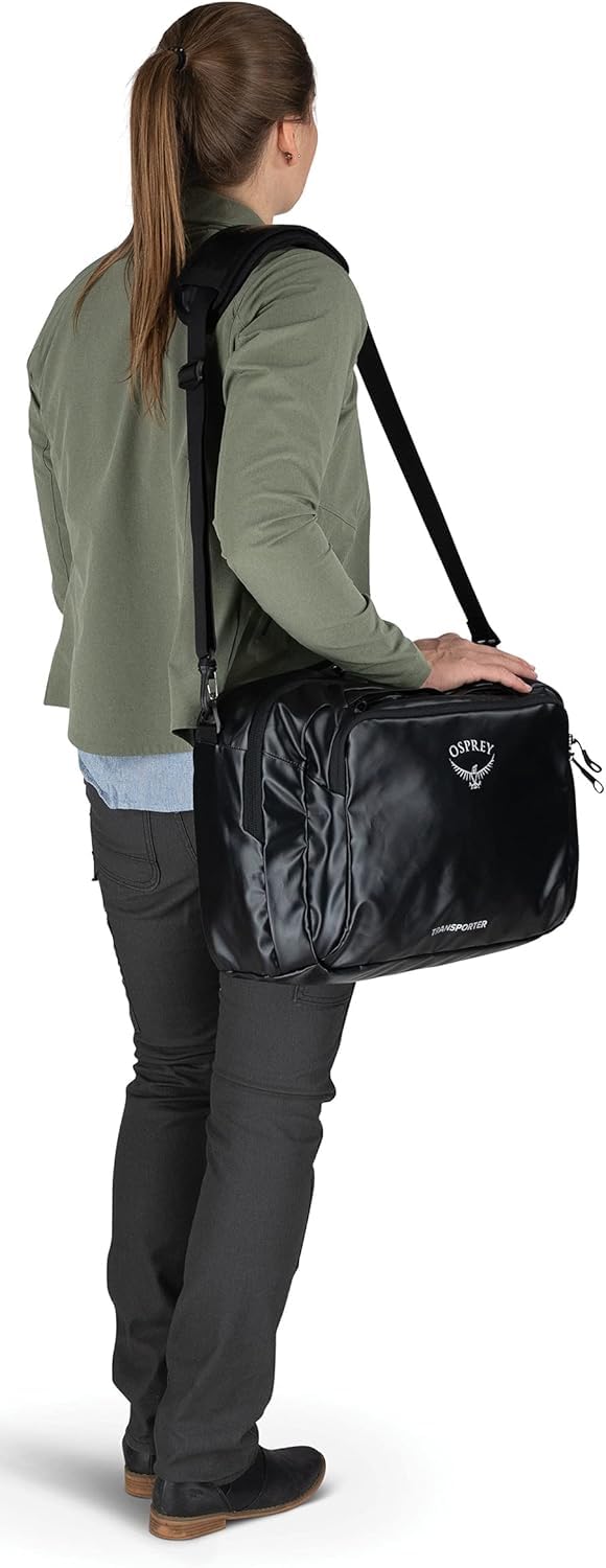 Osprey Unisex-Adult Transporter Carry-On Duffel Bag - Lightweight Travel Duffel for Airplane, Gym & Weekend Trips | Water-Resistant & Durable Luggage