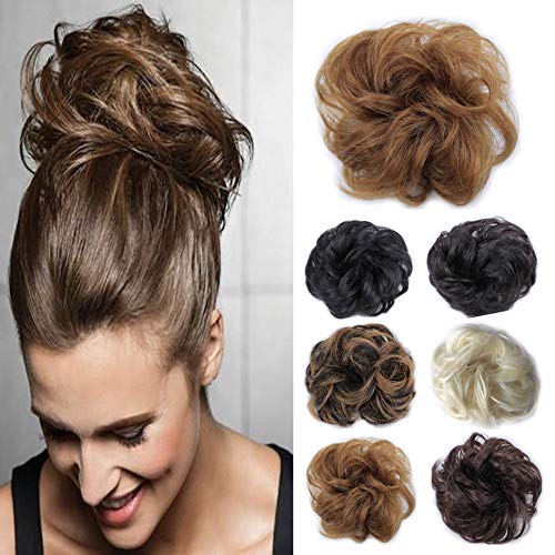 Premium Synthetic Fiber Hair Bun Donut - Seamless Hairpiece for Updos & Formal Hairstyles - Perfect for Weddings, Prom & Everyday Elegance