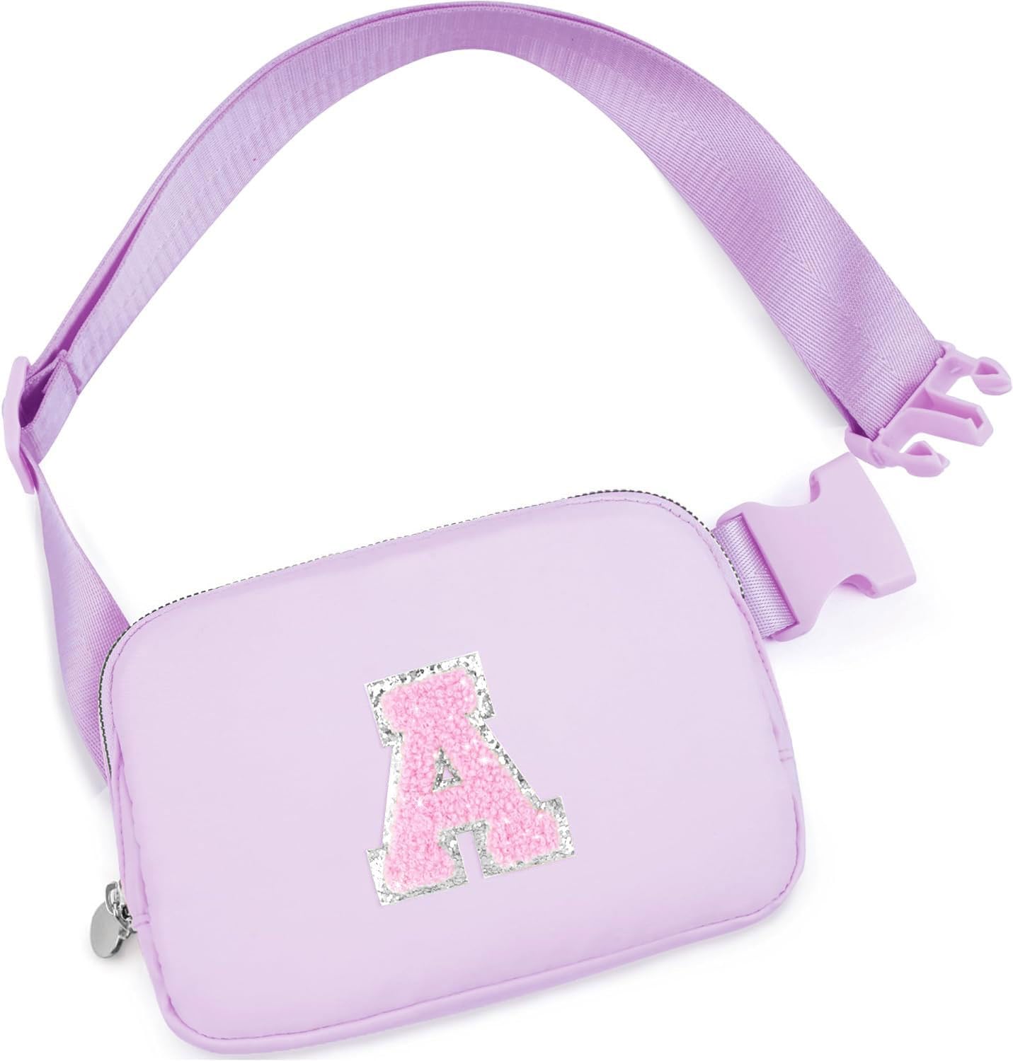 Stylish Lavender Cross Body Bag for Girls, Teens & Women - Fashionable Fanny Pack for Kids & Teens - Perfect Travel Waist Pack & Birthday Gift - Ideal for School, Shopping & Outdoor Activities