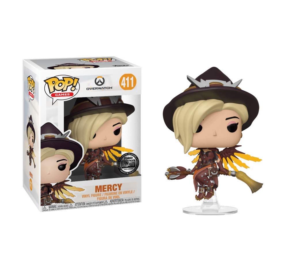 Funko Pop! Overwatch Mercy (Witch) #411 Exclusive Vinyl Figure - Collectible Gaming Merchandise for Fans & Gift for Gamers