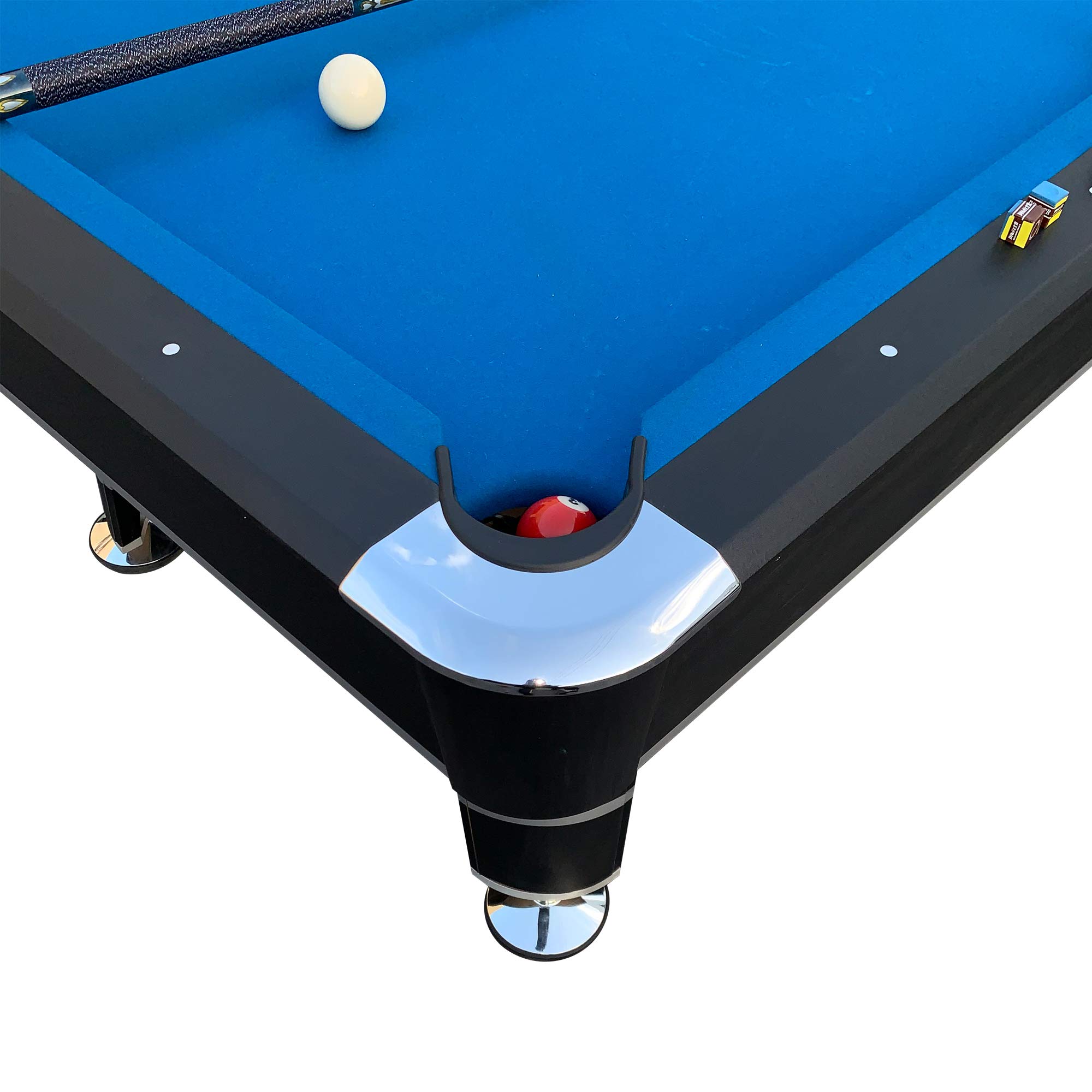 RACK Orion 8-Foot Professional Tournament Billiard Pool Table - Premium Blue Felt for Home Game Rooms & Bars | Competition & Recreational Play