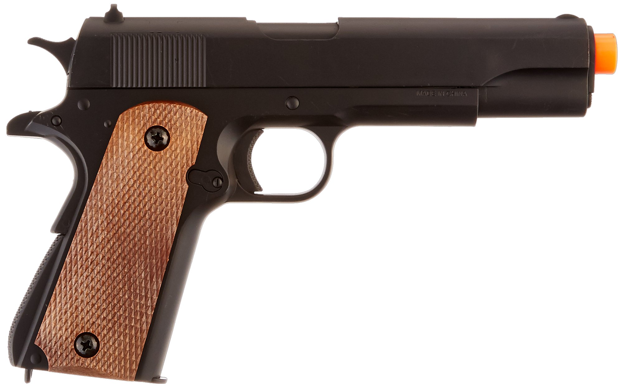 Double Eagle 1911A1 Metal & ABS Spring Airsoft Pistol - 250 FPS Realistic CO2 Powered Airsoft Gun for Target Practice & Training | Outdoor Shooting & Tactical Games