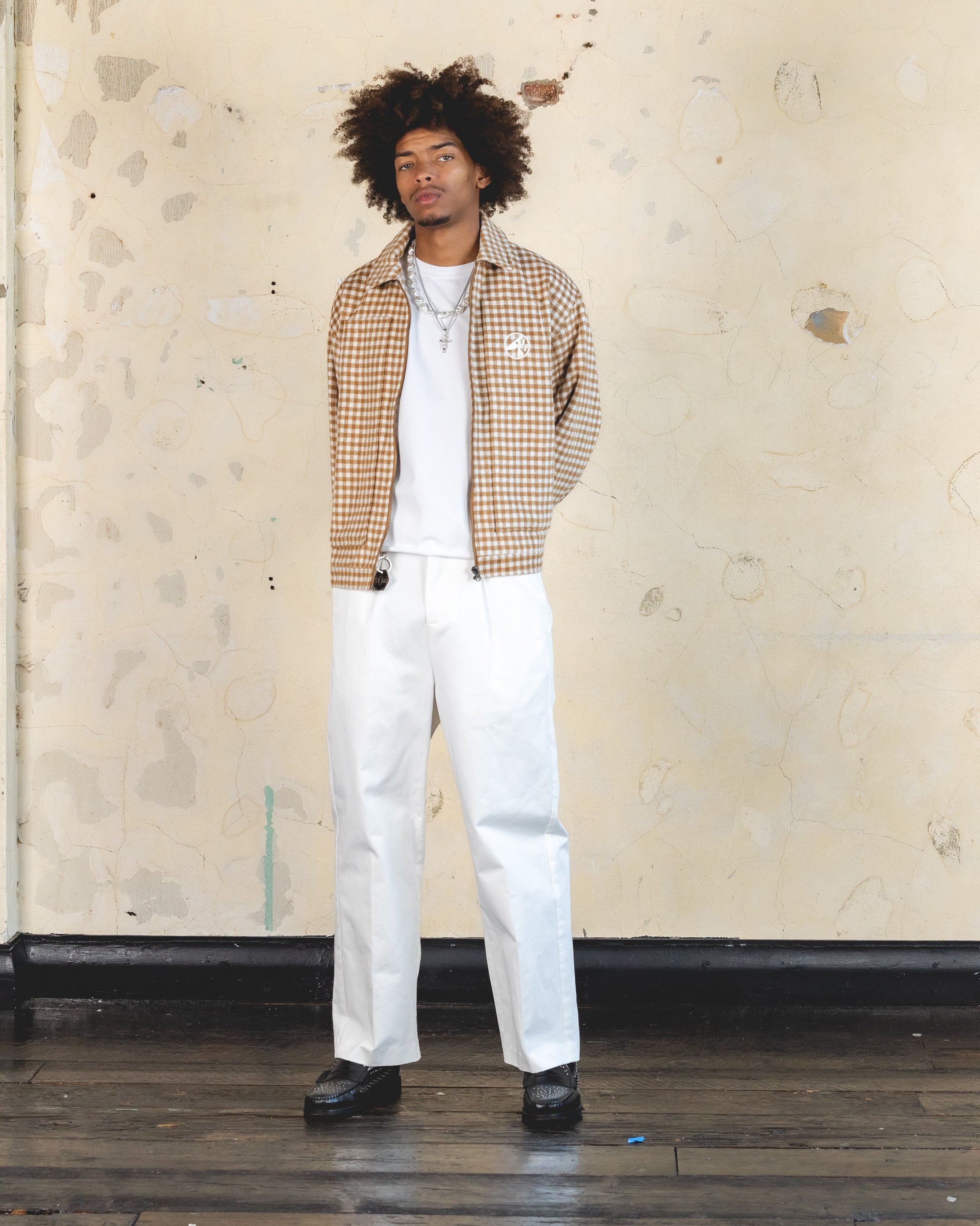 404 Studio Cropped Jacket in Brown/Tan - Stylish Women's Outerwear for Casual Wear & Street Fashion