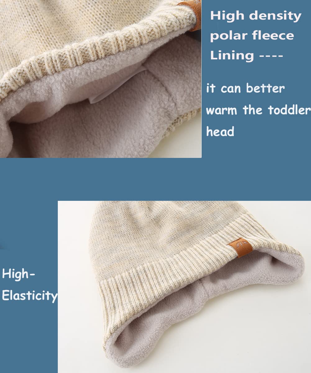 Moon Kitty Baby Boys Winter Fleece Beanie Hat for Toddlers - Warm & Cozy Winter Hat for Boys - Perfect for Outdoor Play, Snow Days & Cold Weather Adventures