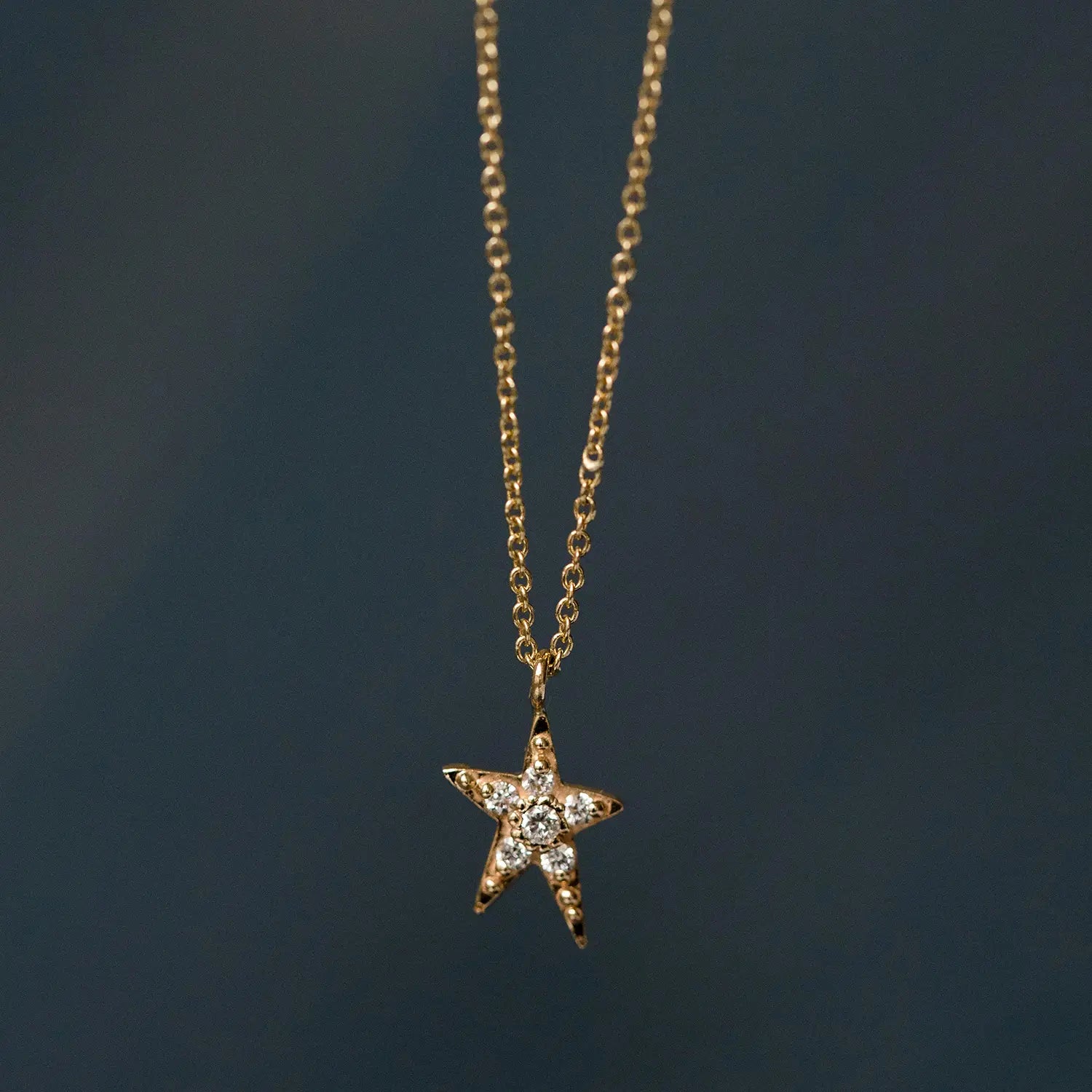 14K Yellow Gold Guidance Pave Star Pendant Necklace - Elegant Jewelry for Women, Perfect for Gifts, Parties & Everyday Wear