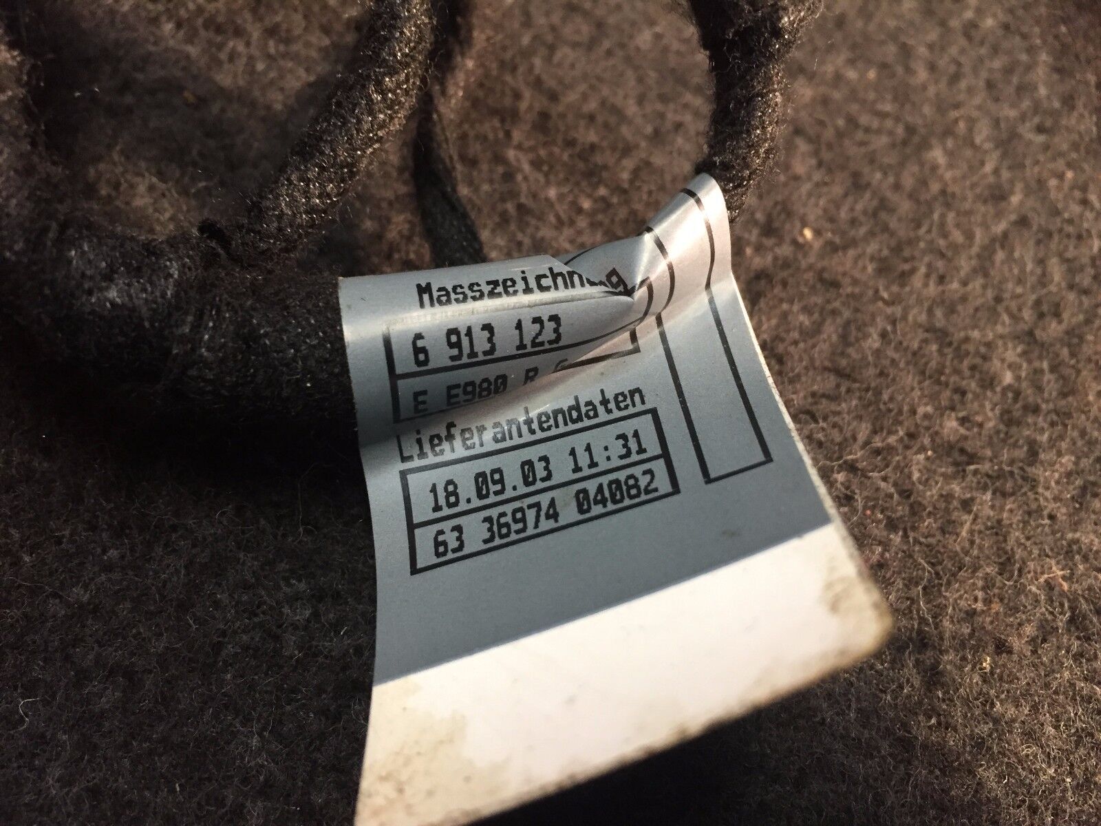 02 03 04 05 BMW 745i E65 Front Left Driver Door Wire Harness 6913123 OEM - Genuine Replacement Part for Smooth Electrical System Performance in Your Luxury Sedan
