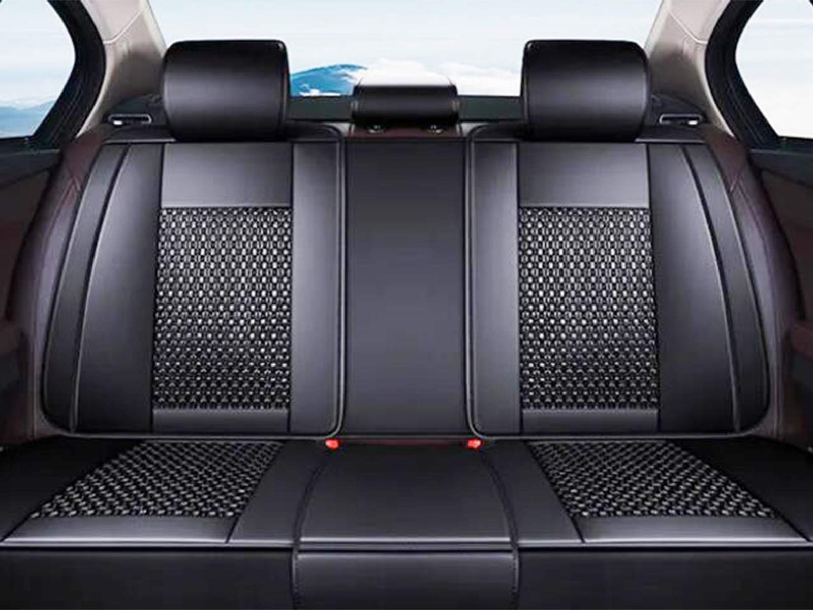 Breathable Polyester Fiber Leather Car Seat Covers for Kia Seltos 2020-2022 - Premium Comfort & Protection for Daily Commute & Road Trips