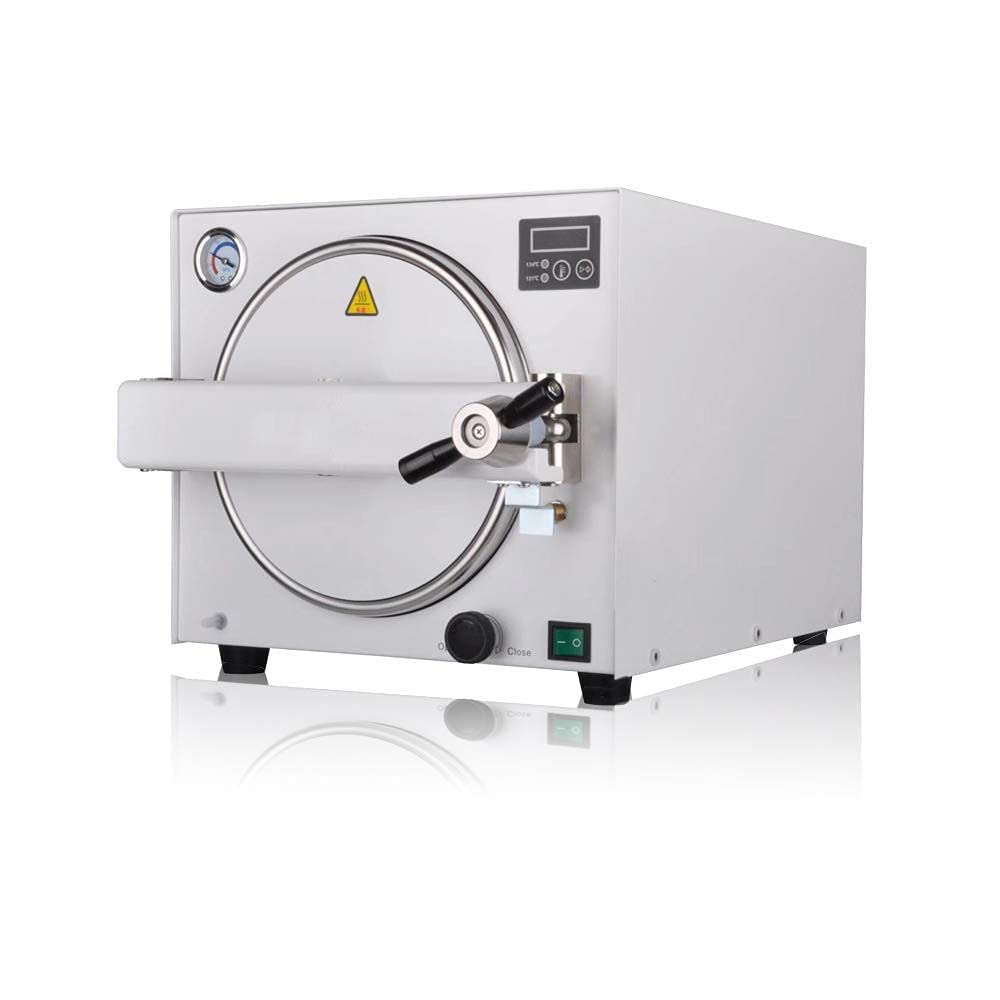 18L Stainless Steel Autoclave Steam Sterilizer - High Temperature Medical Equipment for Dental, Tattoo & Lab Use (Model E218)