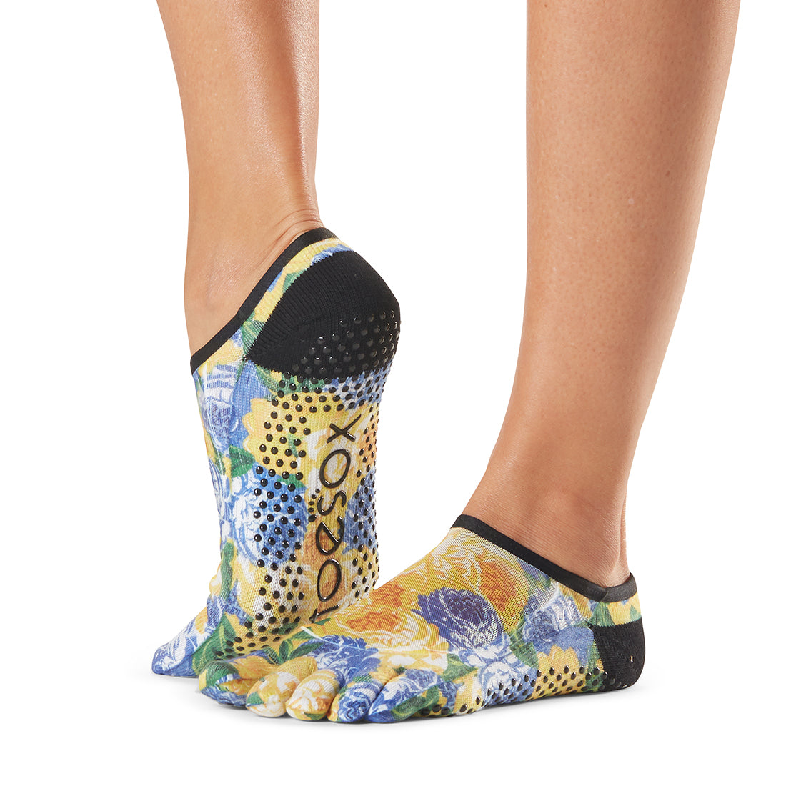 ToeSox Luna Grip Socks - Non-Slip Yoga Socks for Women & Men - Ideal for Pilates, Barre, Dance & Home Workouts
