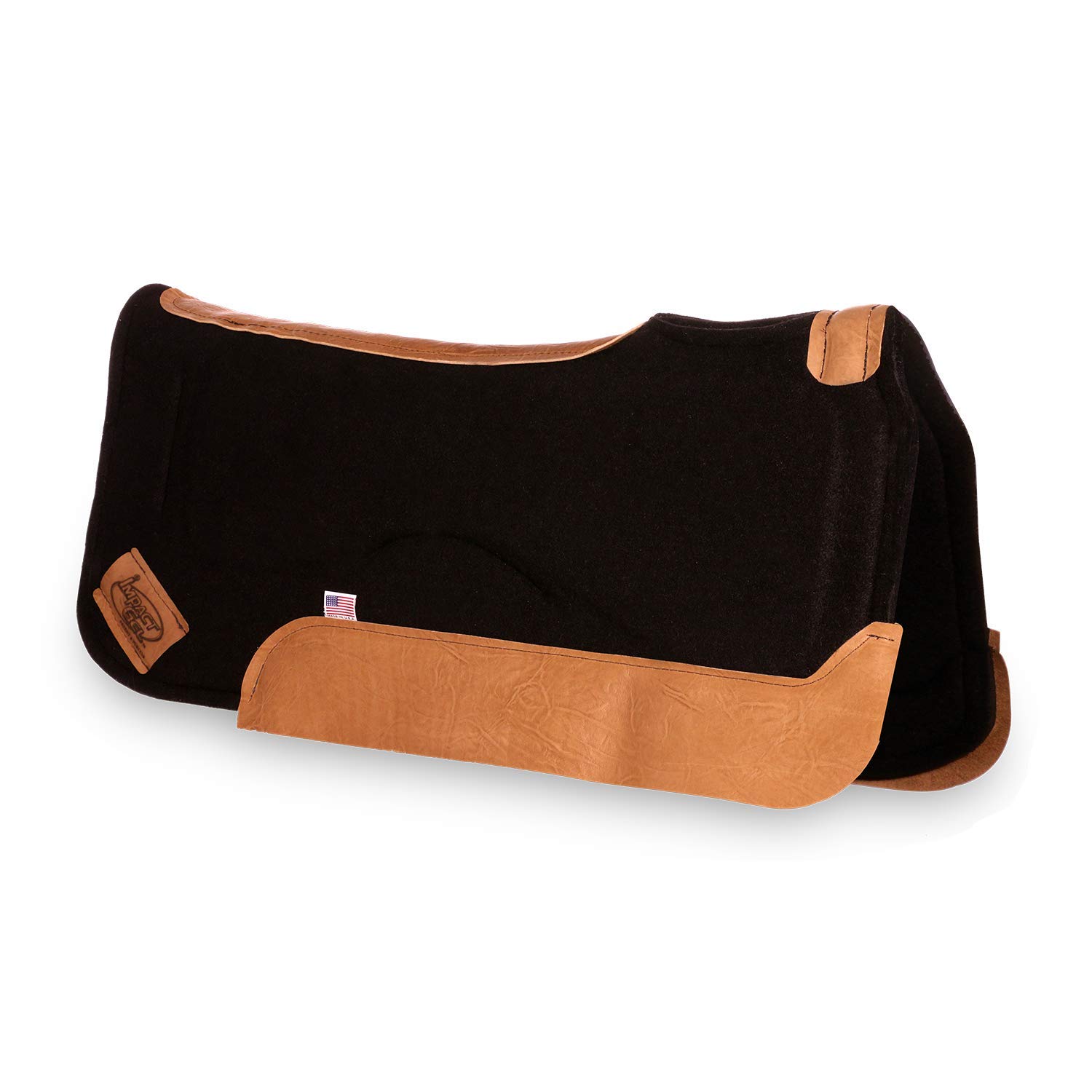 Impact Gel Contour Saddle Pad XT Lite Gel - Shock Absorbing Horse Riding Pad for Equestrian & Dressage - Perfect for Trail Riding, Training & Show Jumping