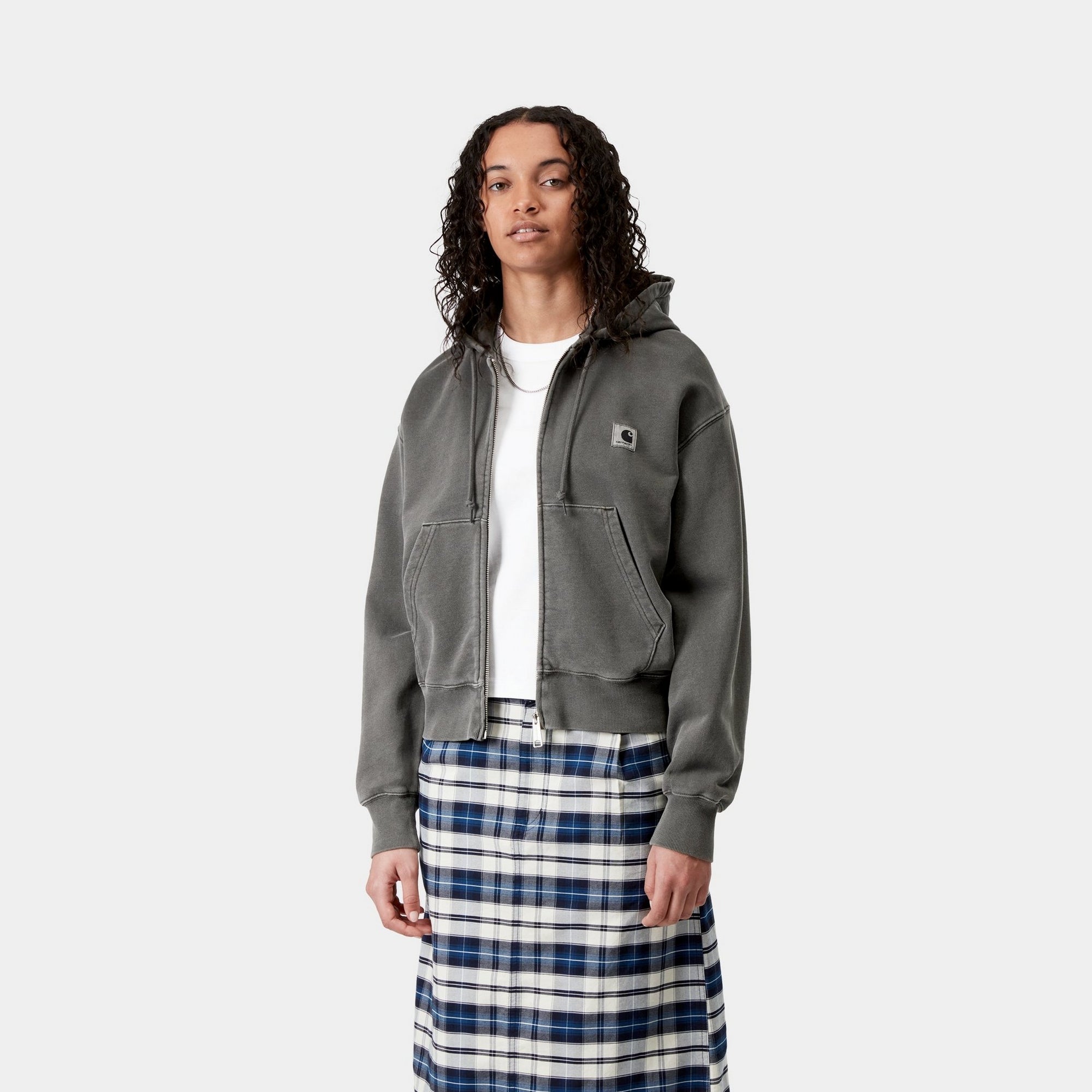 Women's Lightweight Hooded Nelson Jacket - Waterproof Windbreaker for Outdoor Activities | Graphite Color | Perfect for Hiking, Running & Casual Wear