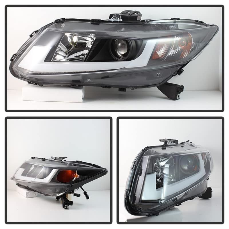 Spyder Auto 5076519 Projector Style Headlights - Black/Clear - High Performance LED Headlights for Improved Night Visibility | Perfect for Jeep Wrangler & Off-Road Adventures